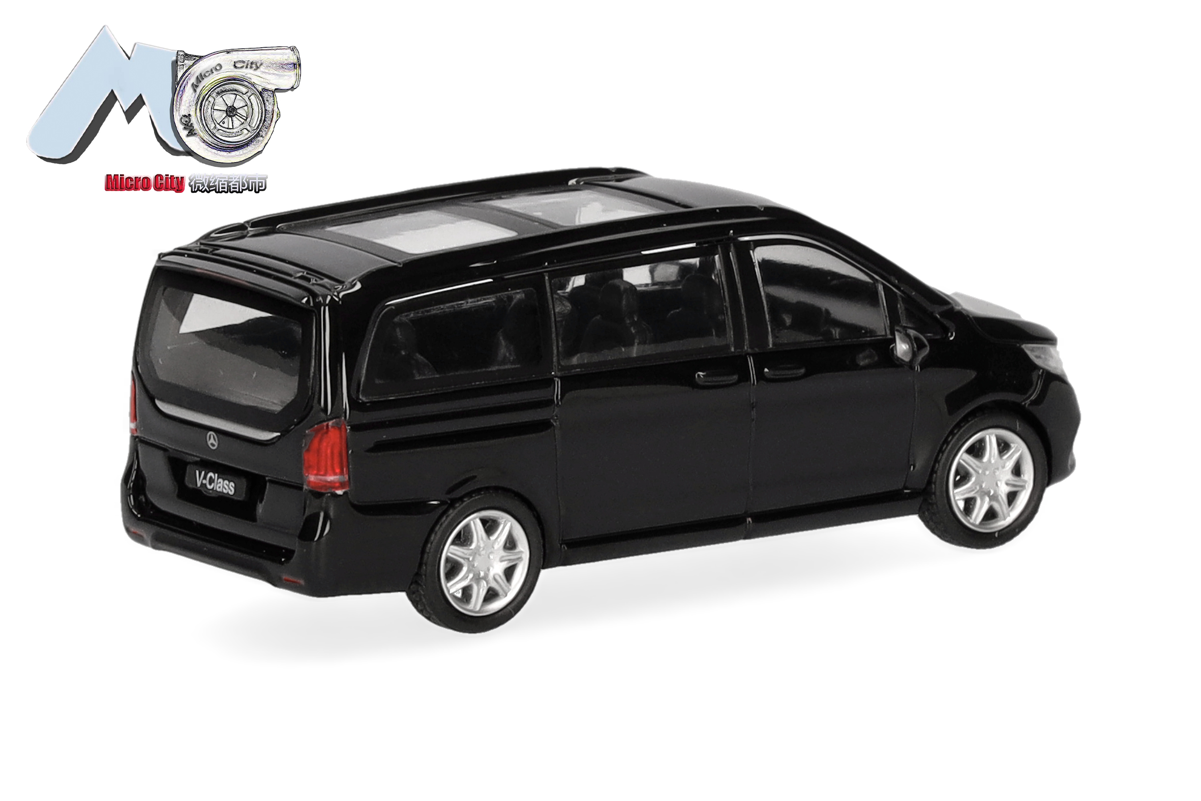 Herpa MicroCity 87MC000075 | Mercedes-Benz V-Klasse | schwarz | 1:87