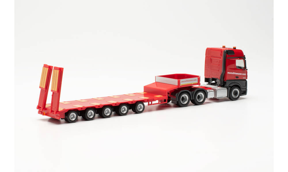 Herpa 315579 | MB Actros Bigspace 6x4 Semitieflade-Sattelzug | Morschhäuser | 1:87