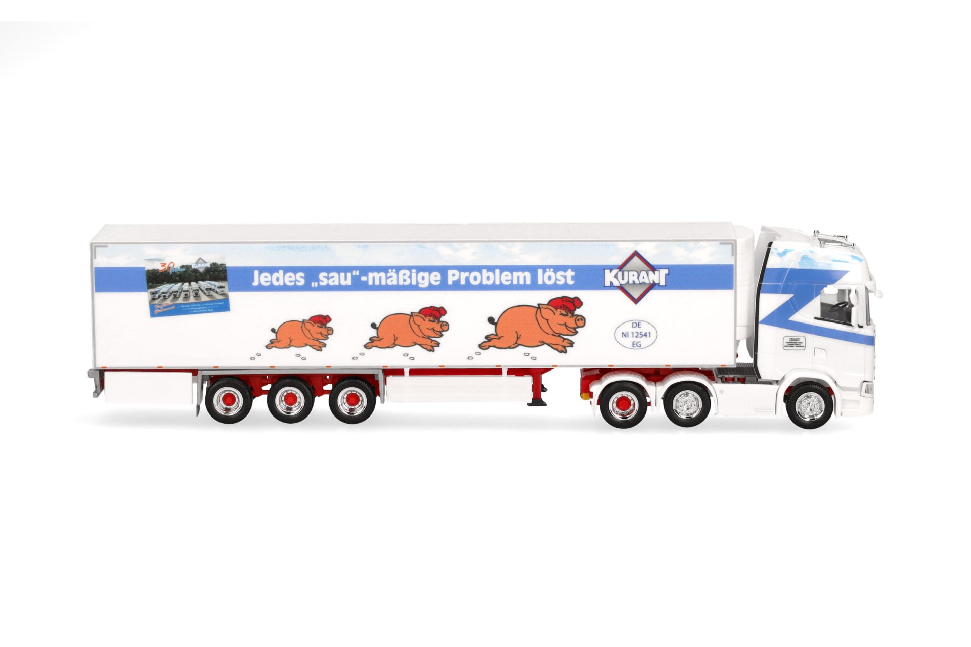 Herpa 317474 | Scania CS 20 HD Kühlkoffer-Sattelzug | Kurant Fleisch | 1:87