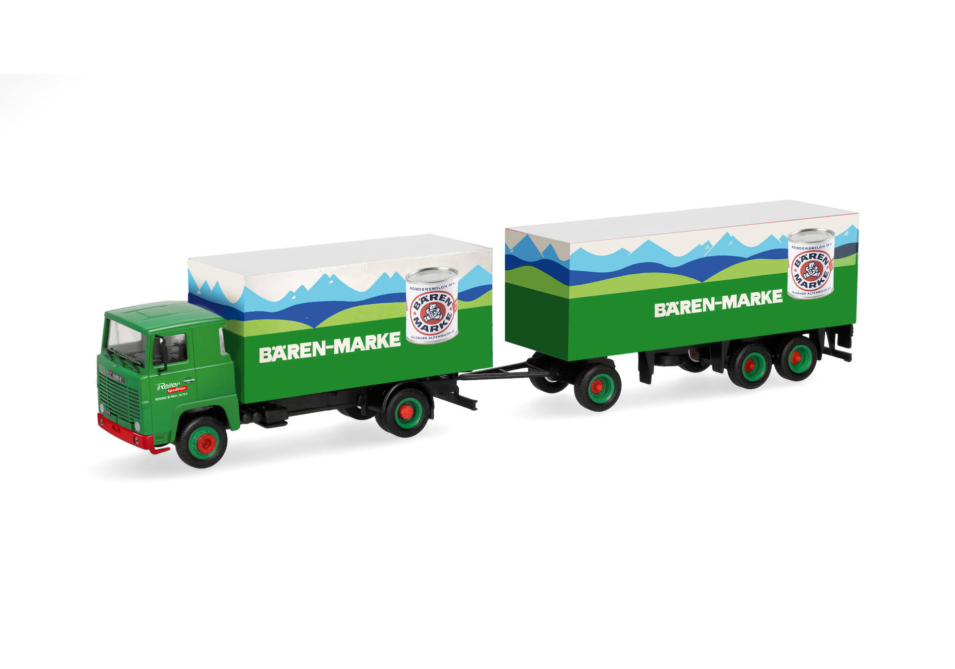 Herpa 321726 | Scania CS 20 HD | Volumengardinenplanen-Hängerzug | Spedition Höhner | 1:87