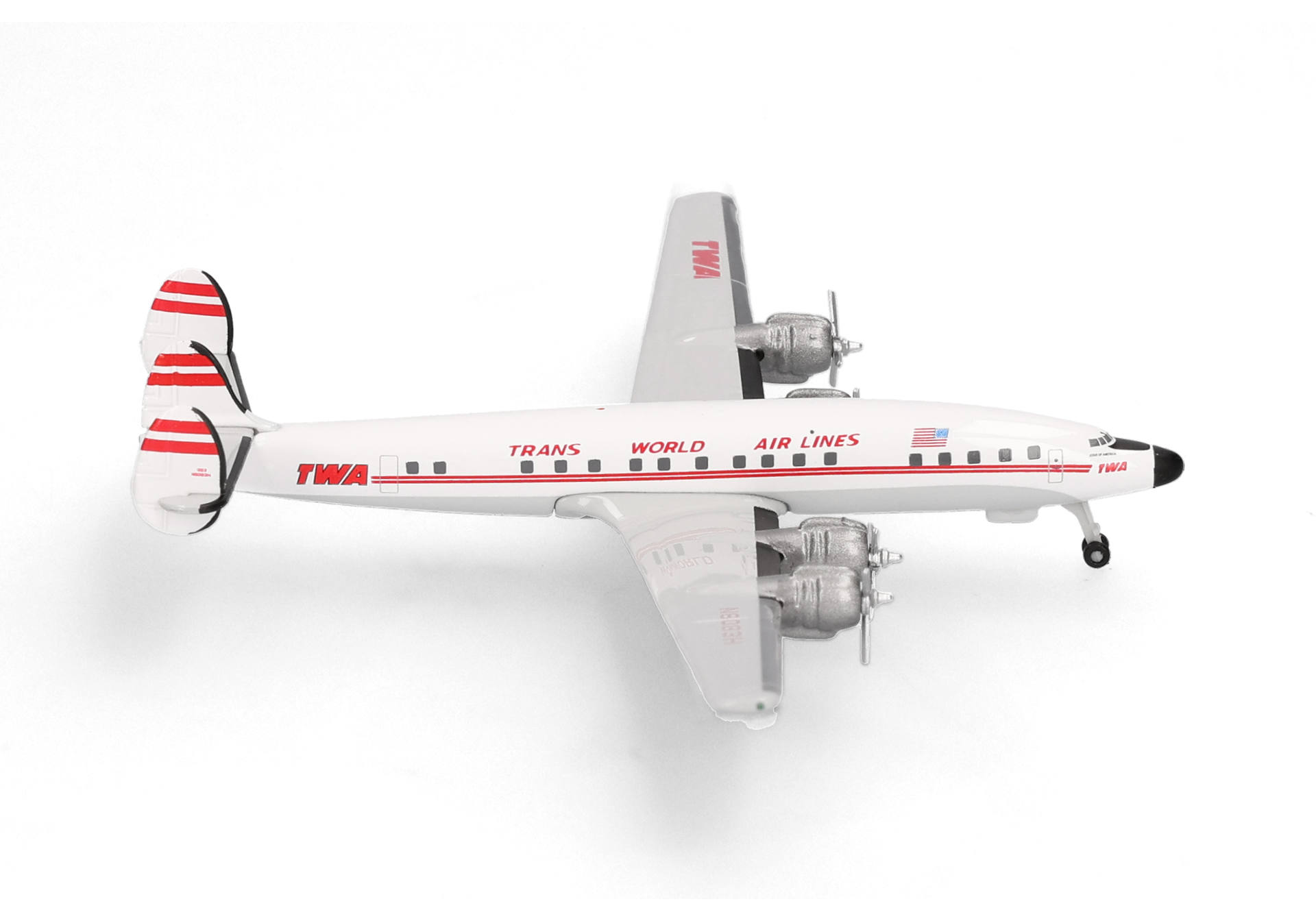 Herpa Wings 539364 | TWA - Trans World Airlines | Lockheed L-1649A Jetstream | N8083H | 1:500