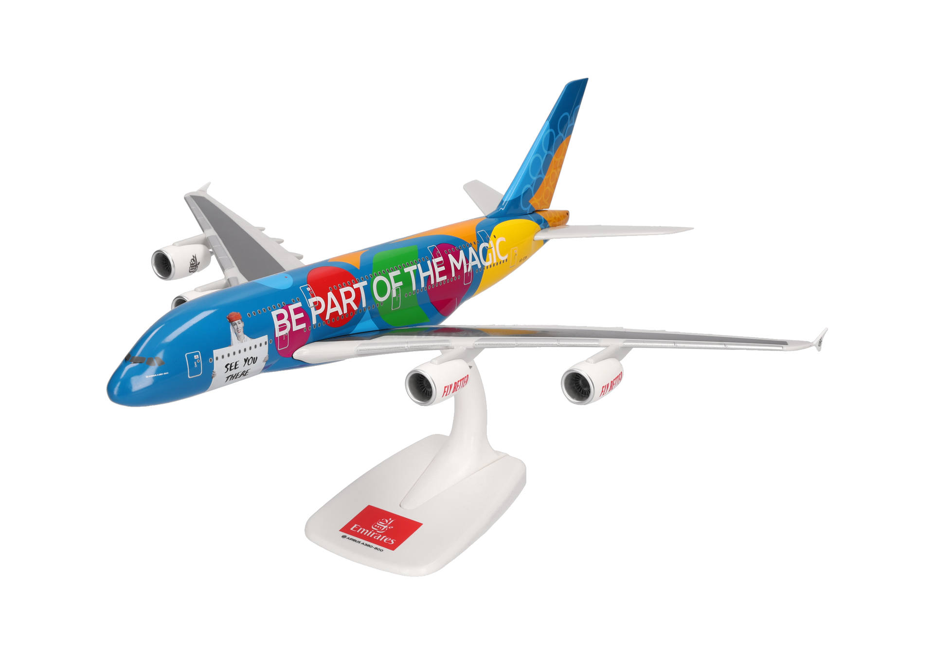 Herpa Wings SF 615068 | Emirates | Airbus A380 | Destination Dubai | A6-EEW | 1:250