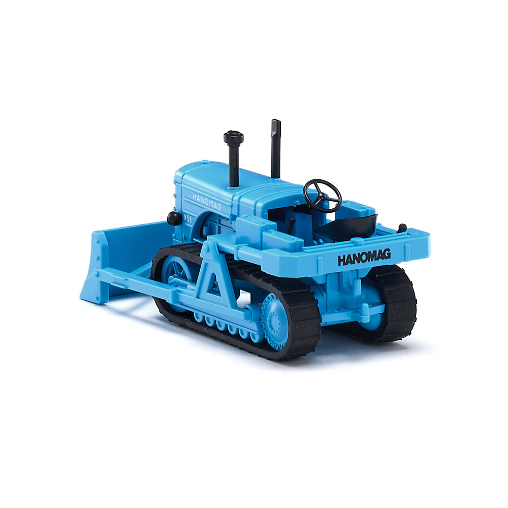 Wiking 084436 | Hanomag K55 Raupenschlepper | mit Räumschild | hellblau | 1:87