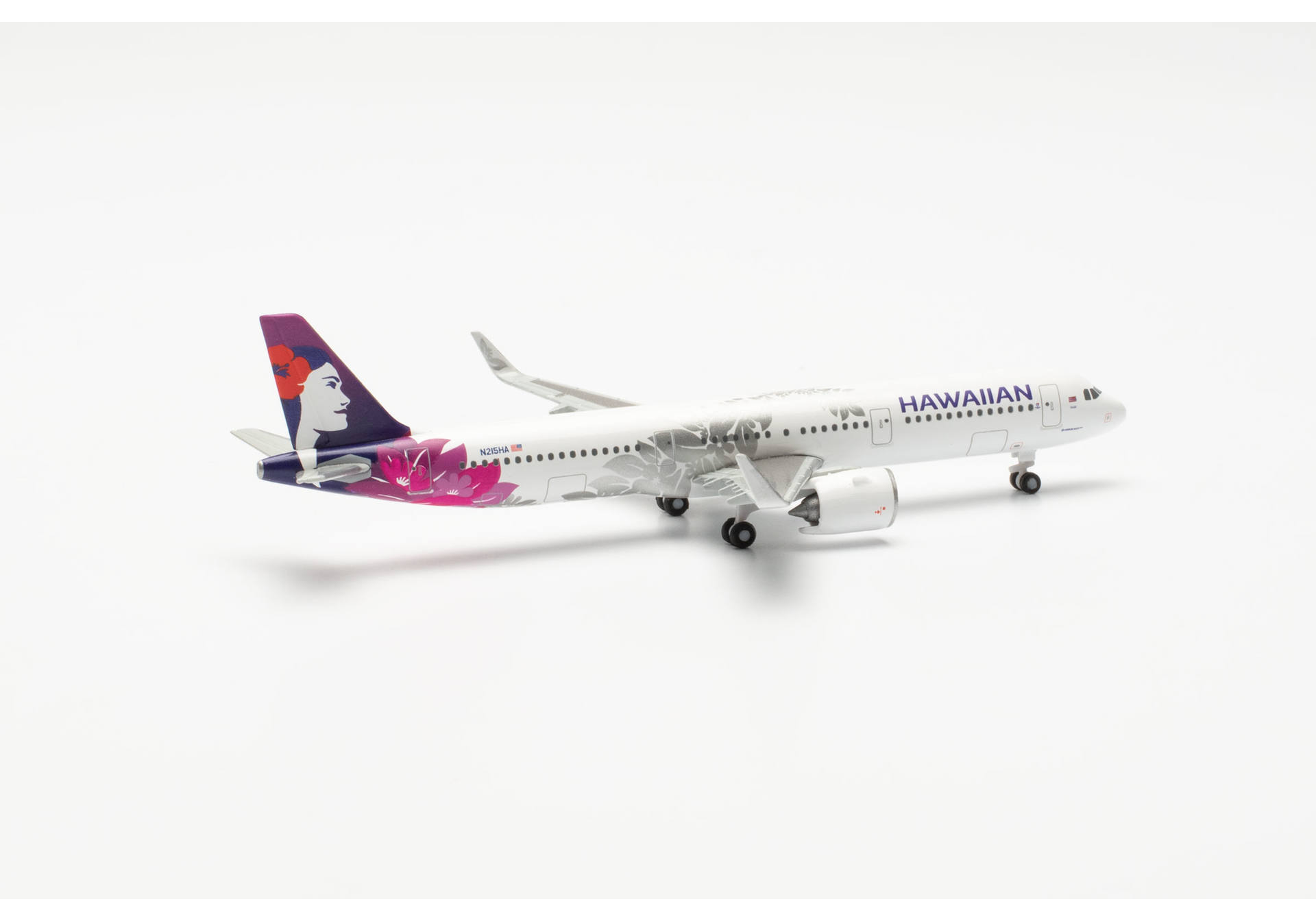 Herpa Wings 537049 | Hawaiian Airlines Airbus A321neo | N215HA | Uhiuhi | 1:500
