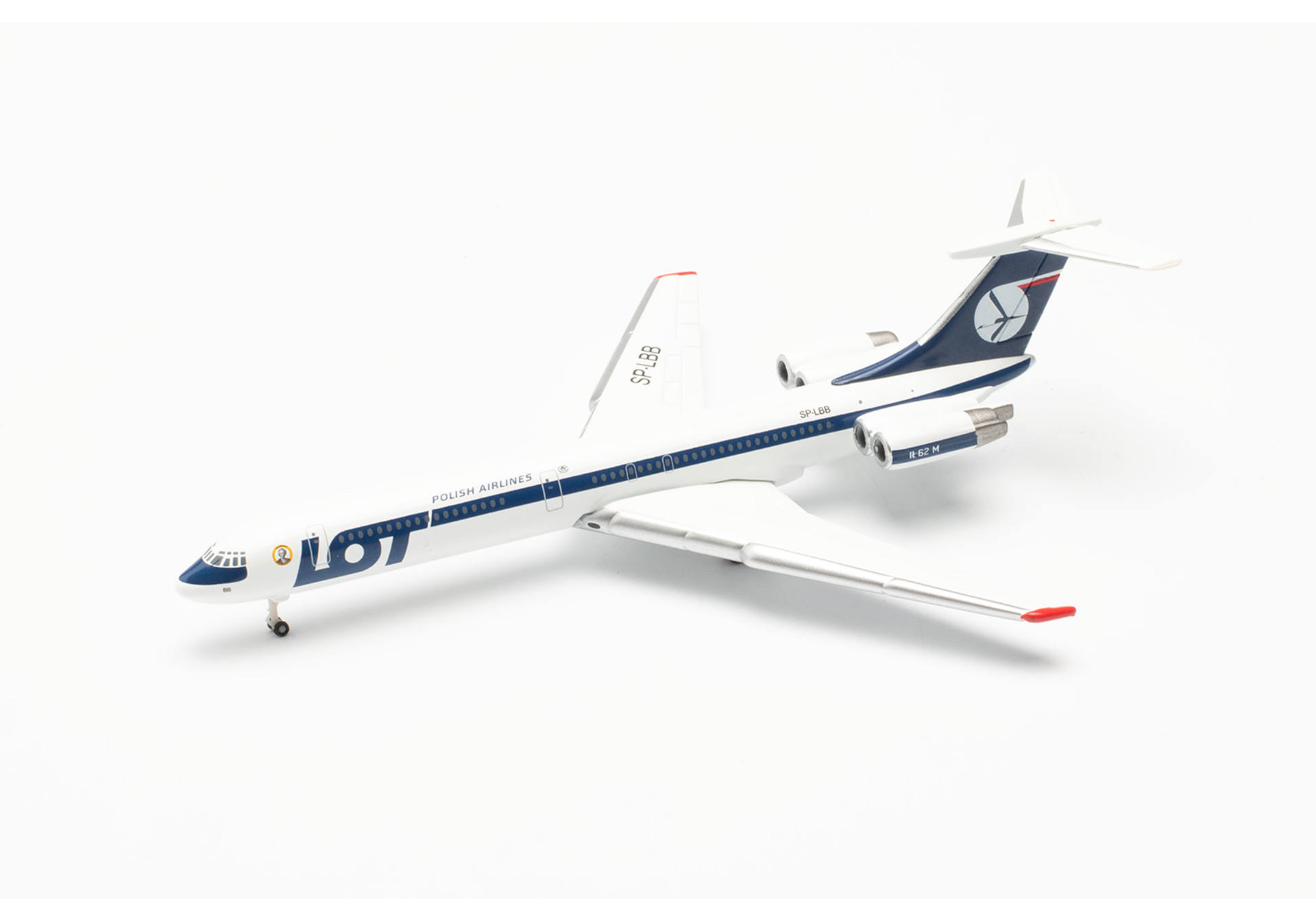 Herpa Wings 537322 | LOT Polish Airlines Ilyushin IL-62M | SP-LBB "Ignacy Paderewski" | 1:500