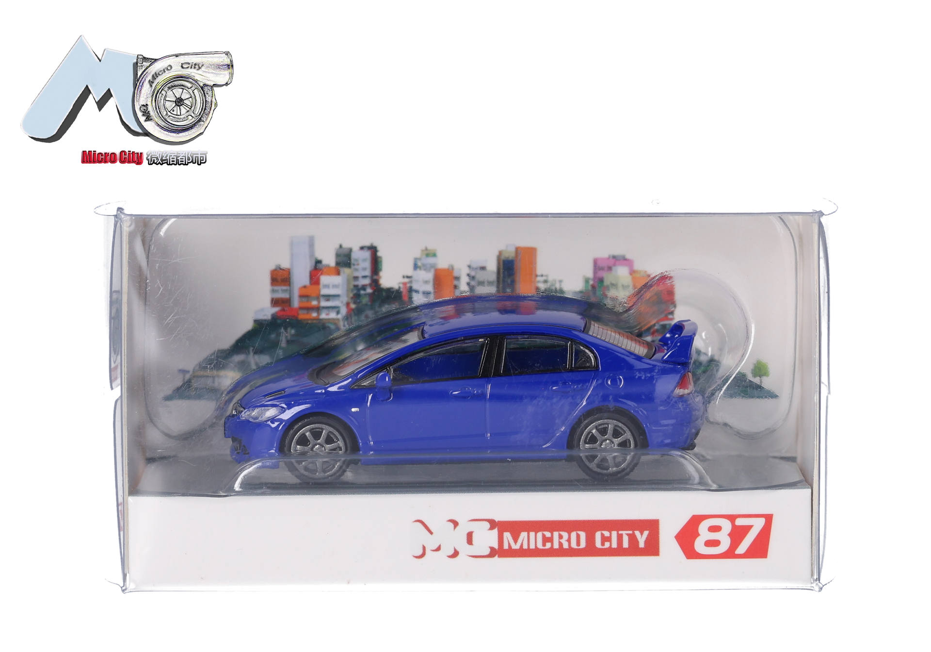 Herpa MicroCity 87MC000088 | Honda Civic FD2 | blau | 1:87