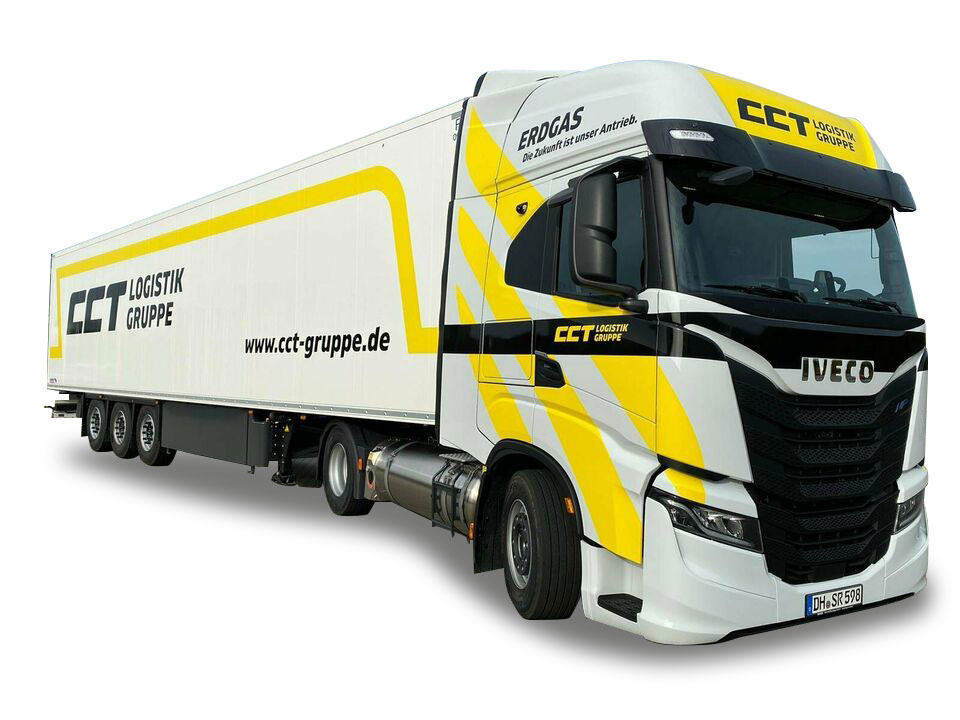Herpa 947534 - Iveco S-Way LNG Kühlkoffer-Sattelzug - CCT Logistik Gruppe. 1:87
