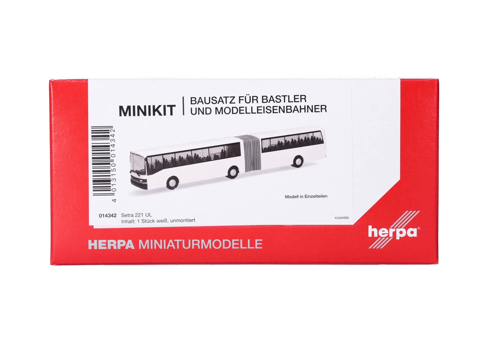 Herpa MiniKit 014342 | Setra 221 UL, weiß | 1:87