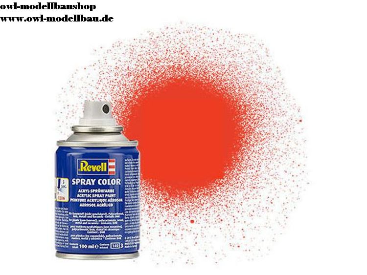 Revell Spray Color, 100 ml - 32 verschiedene Sprayfarben-34125, matt, leuchtorange