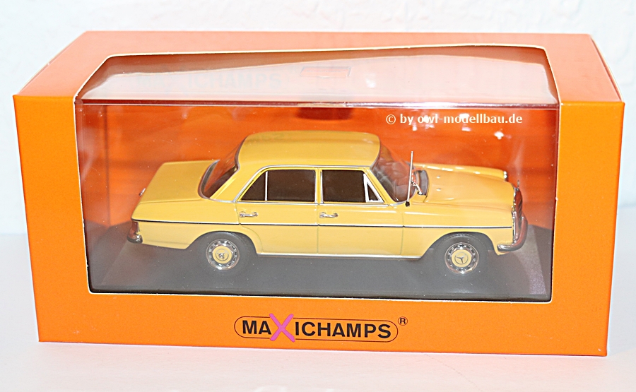 Maxichamps 940034006 - Mercedes-Benz 200 - 1968 - gelb. 1:43
