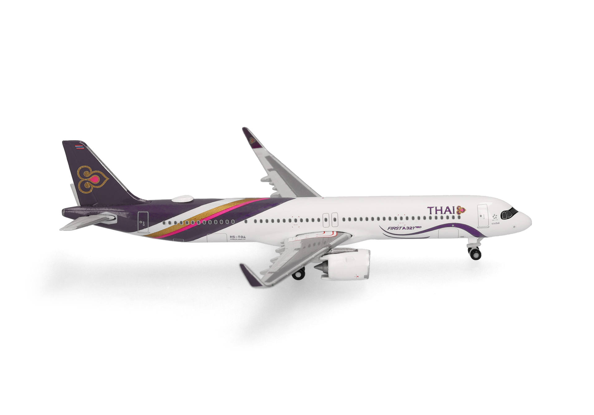 Herpa Wings 539708 | Thai Airways | Airbus A321neo  | HS-TOA - Bowonrangsi | 1:500