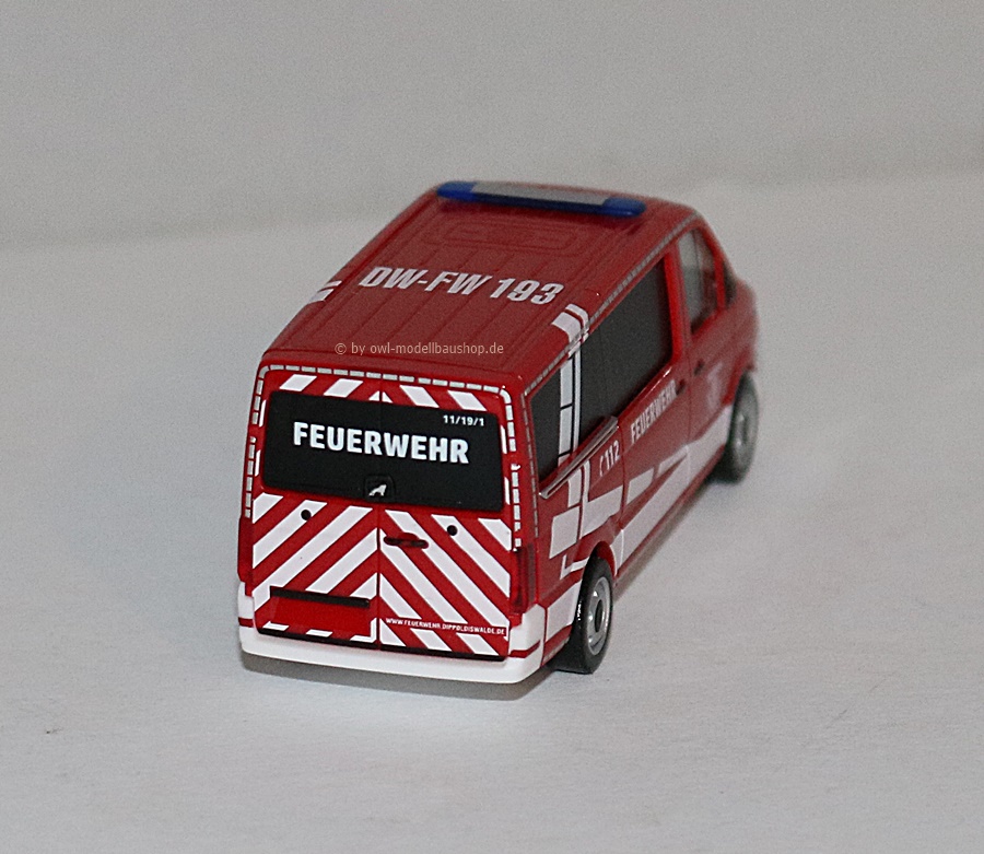 Herpa 953030 | MAN TGE Bus | Feuerwehr Dippoldiswalde | Dachkennung 193 | 1:87