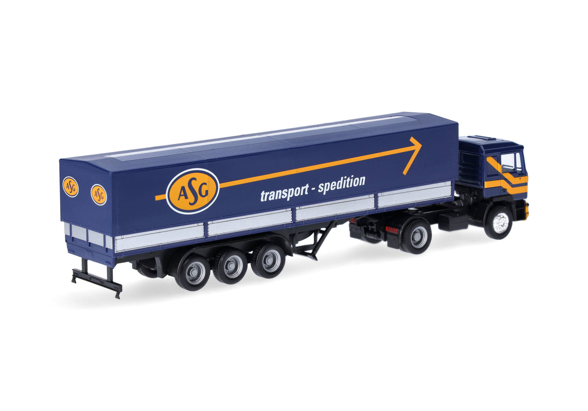 Herpa 319638 | MAN F90 Planen-Sattelzug "ASG" (Schweden) | 1:87