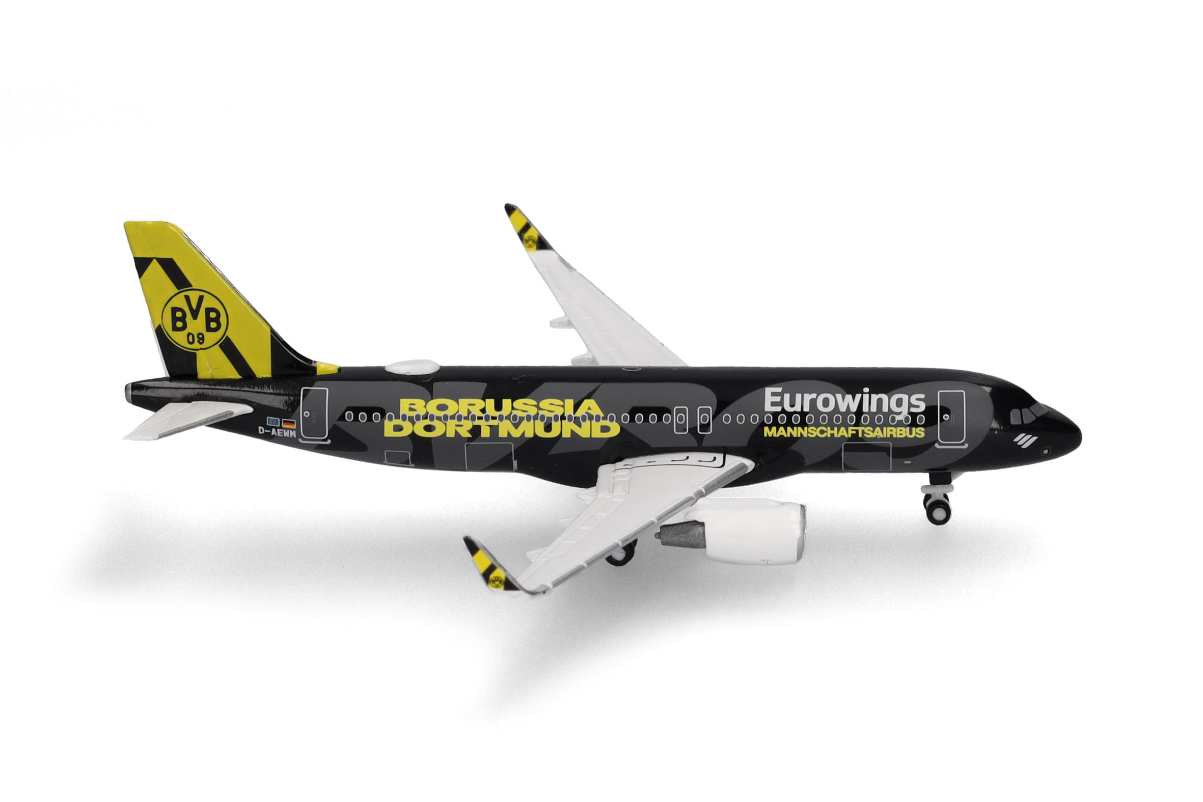 Herpa Wings 538657 | Eurowings Airbus A320 | BVB Mannschaftsairbus" (2025) | 1:500