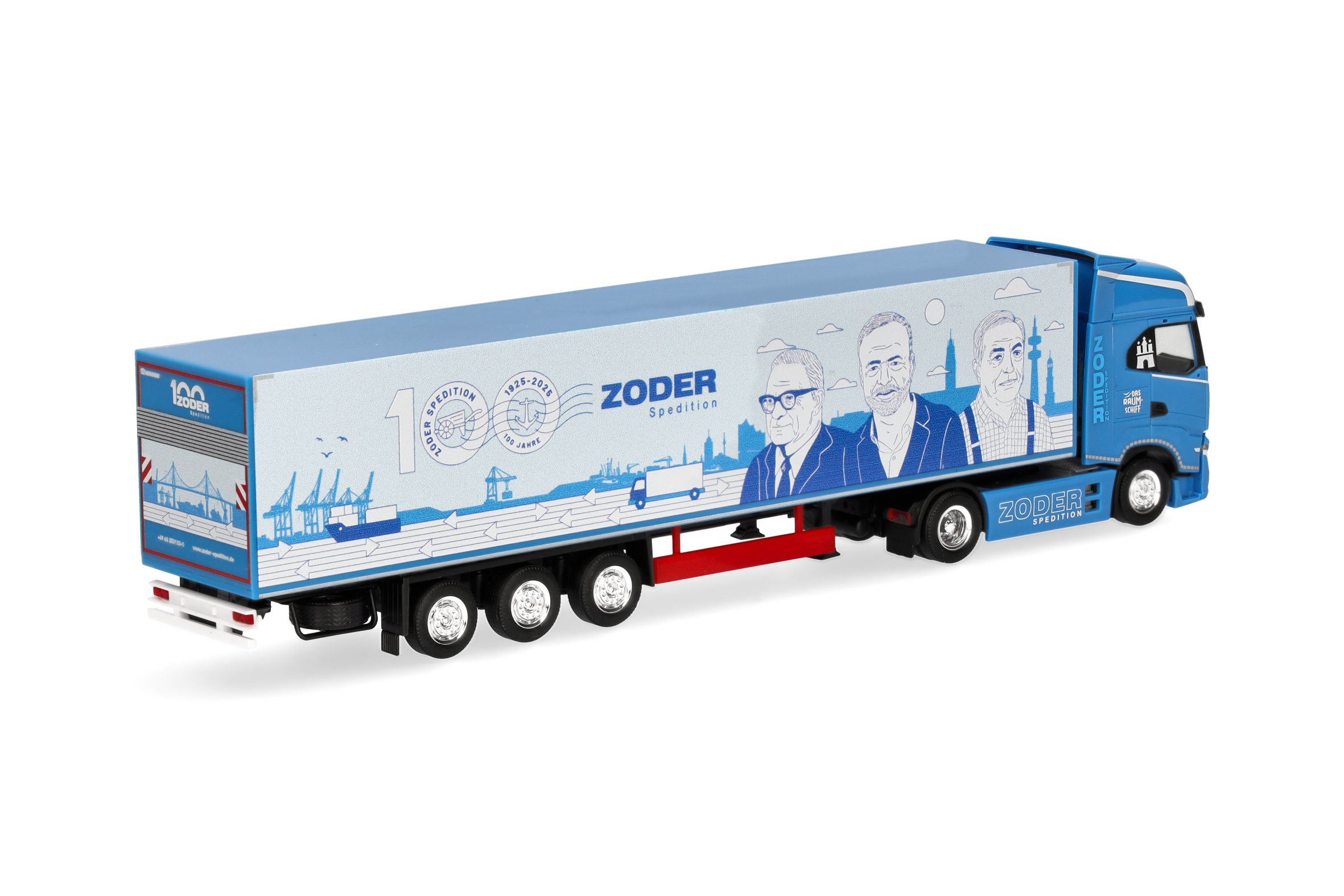 Herpa 961479 | Iveco S-Way MY24 | Koffer-Sattelzug | 100 Jahre Zoder Spedition | 1:87