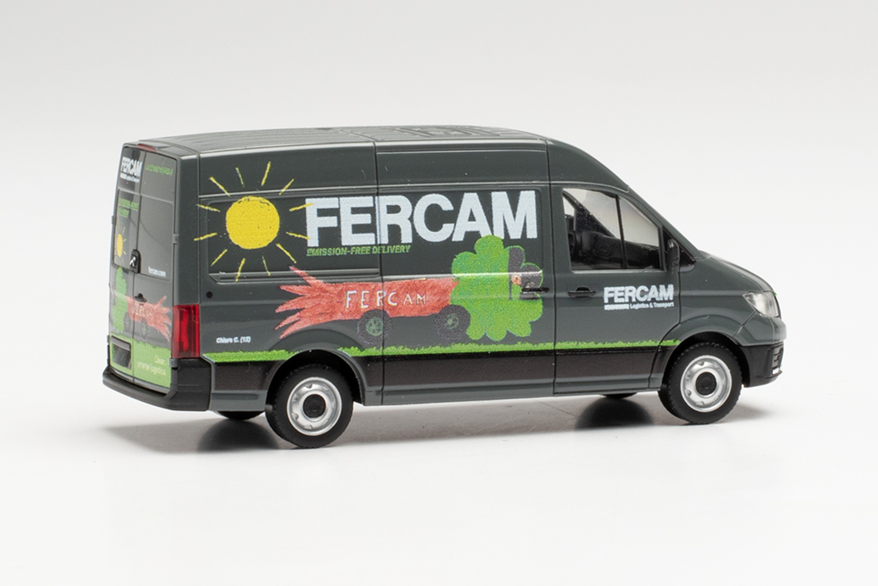 Herpa 096461 - MAN eTGE Kasten HD - Fercam (Italien, Bozen). 1:87