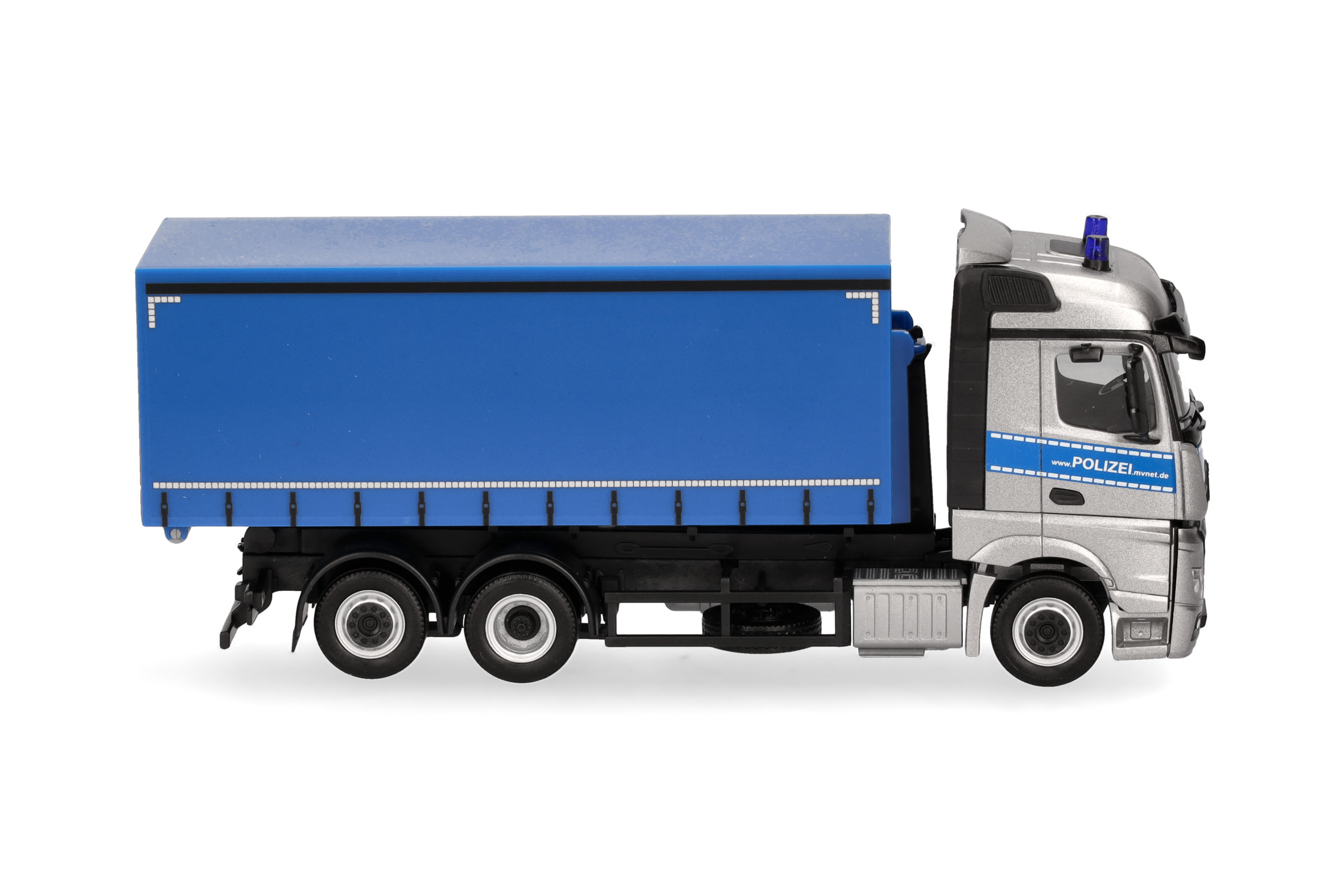 Herpa 098427 | MB Actros Streamspace | Wechsellader-LKW |Bereitschaftspolizei Meck.-pomm | 1:87