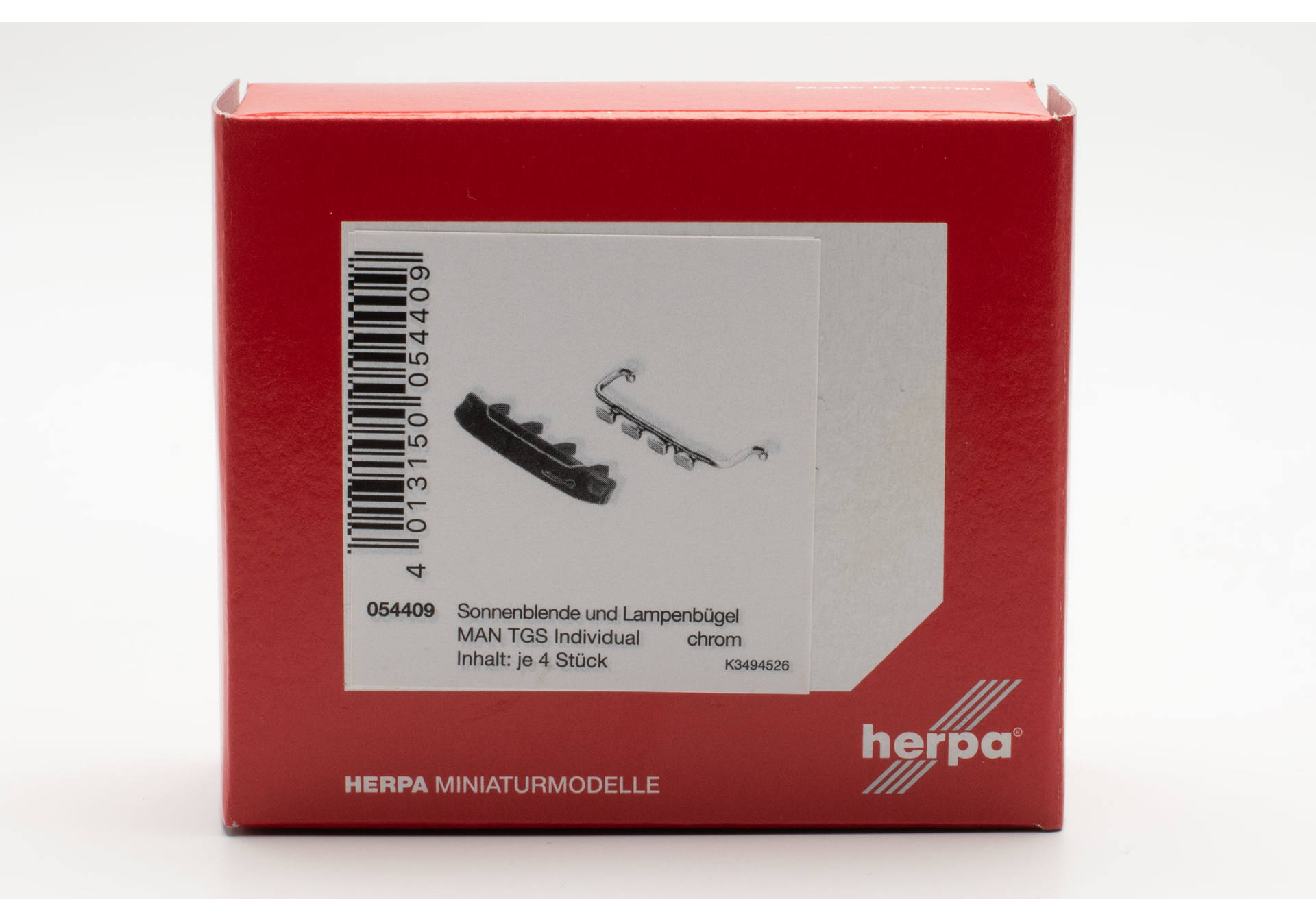 Herpa Zubehör 054409 | Topleuchten mit Sonnenblende | chrom | MAN TGS Individual| 1:87