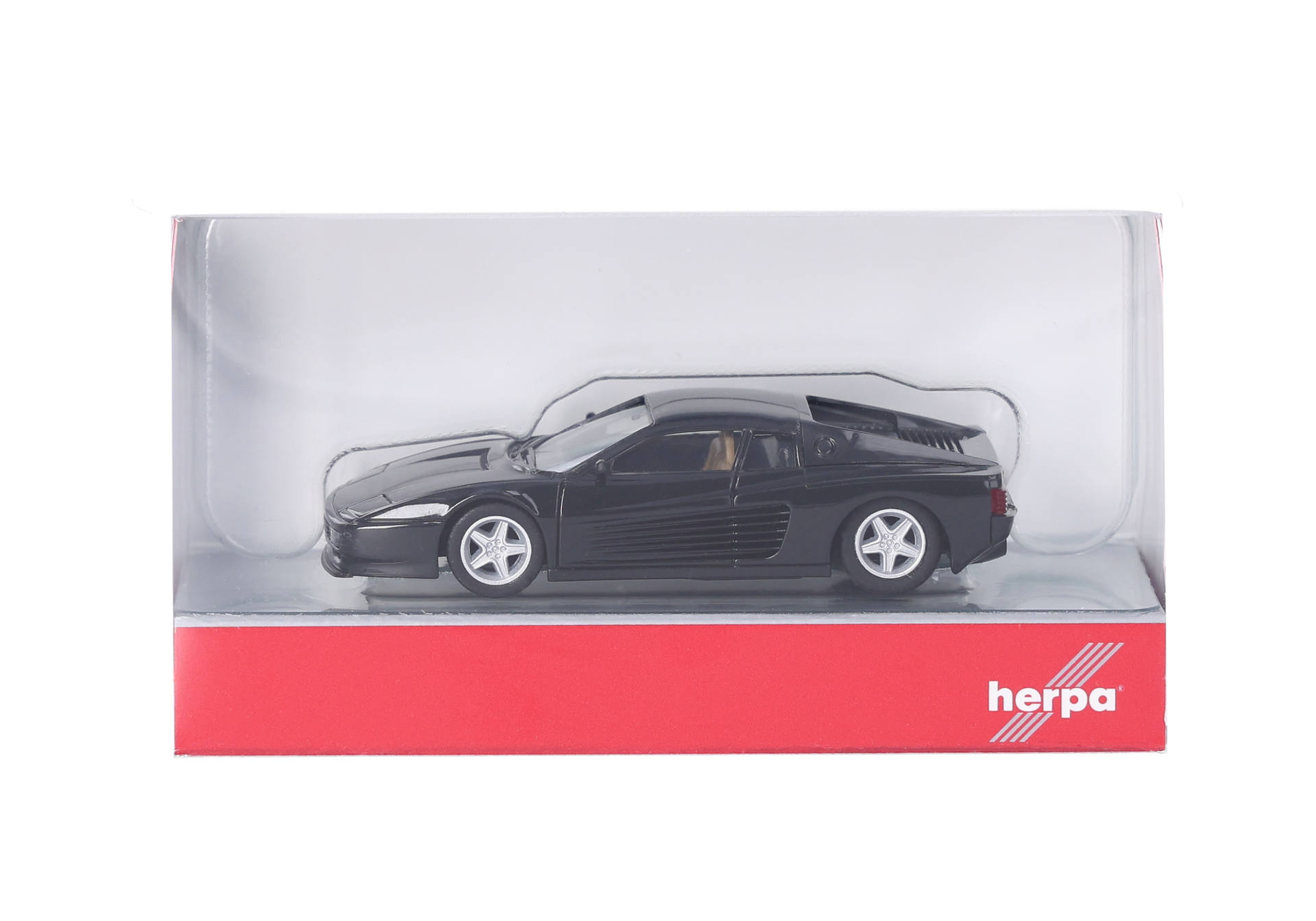 Herpa 025454-002 | Ferrari 512 TR (Motorabdeckung zum Öffnen) | nero |  1:87