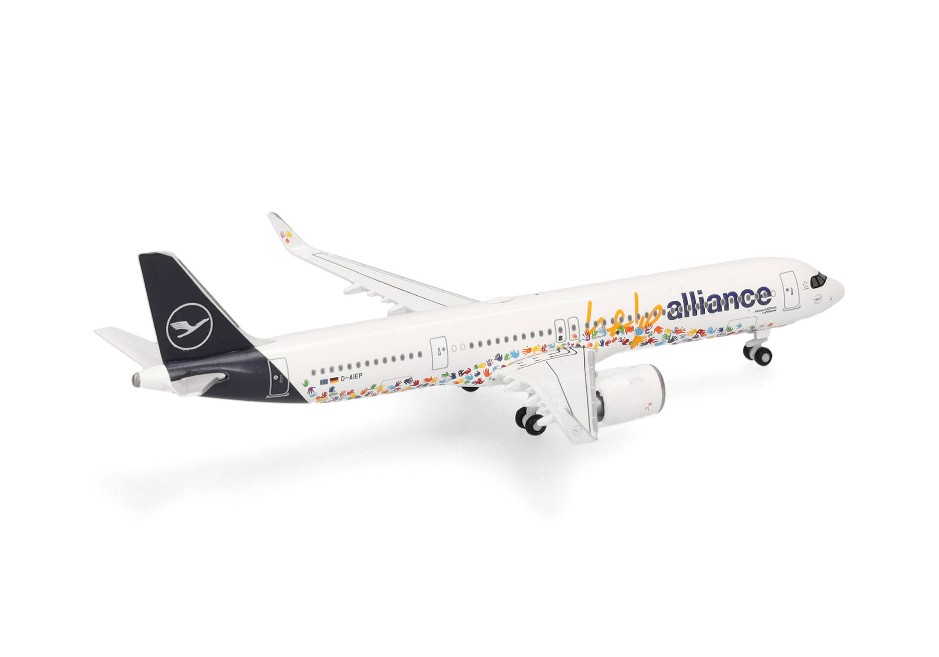 Herpa Wings 538961 | Lufthansa Airbus A321neo | Help Alliance - D-AIEP | 1:500
