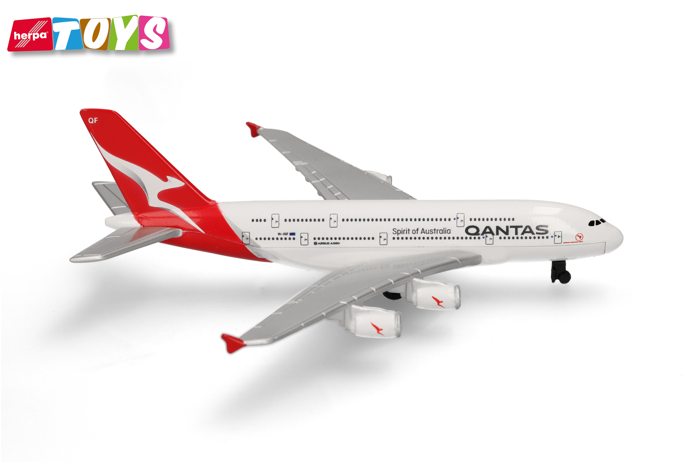 Herpa Toys | 86RT-85381 | Single Airplane Qantas Airbus A380
