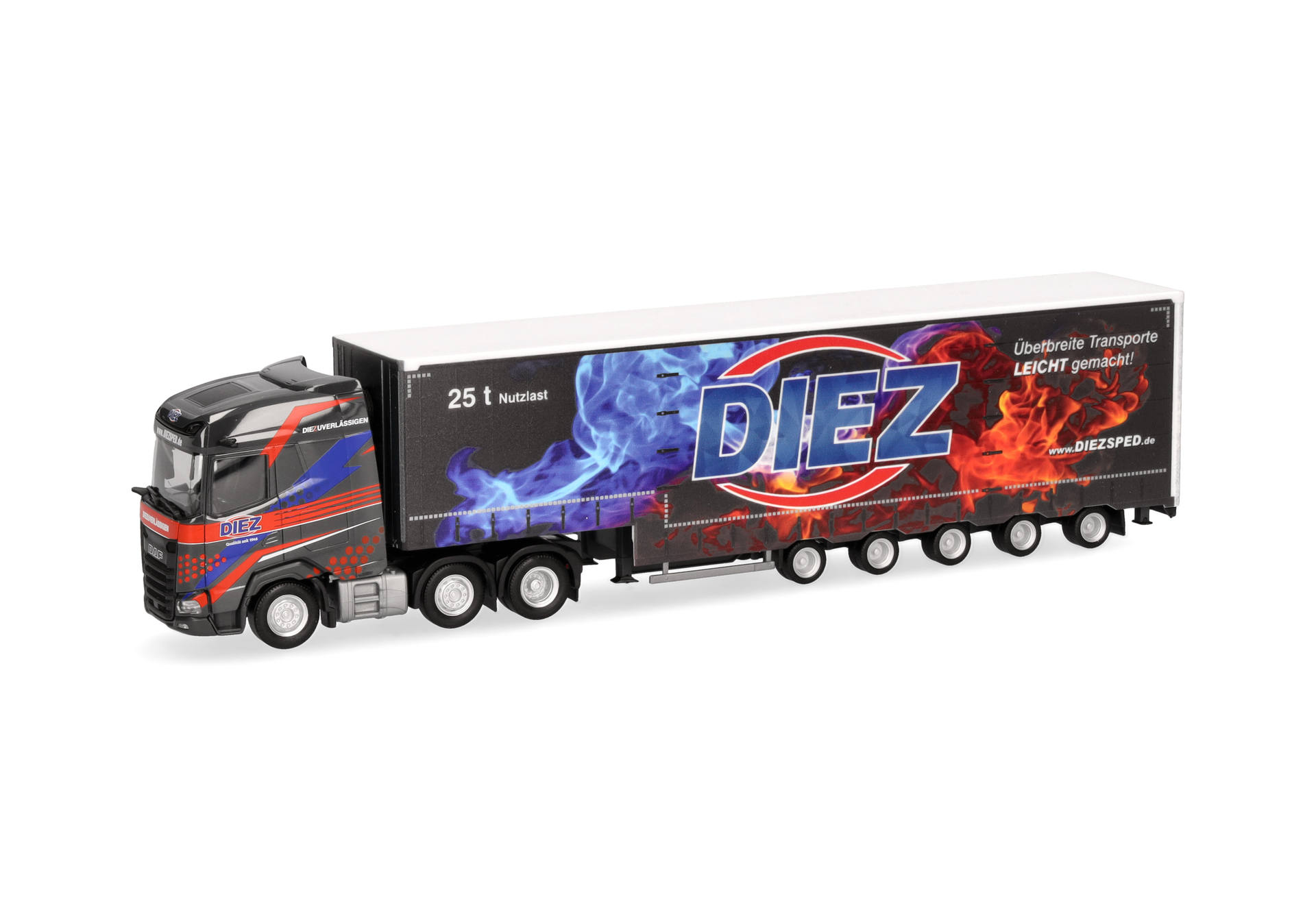 Herpa 319263 | DAF XG Volumengardinenplanen-Sattelzug | Diez | 1:87
