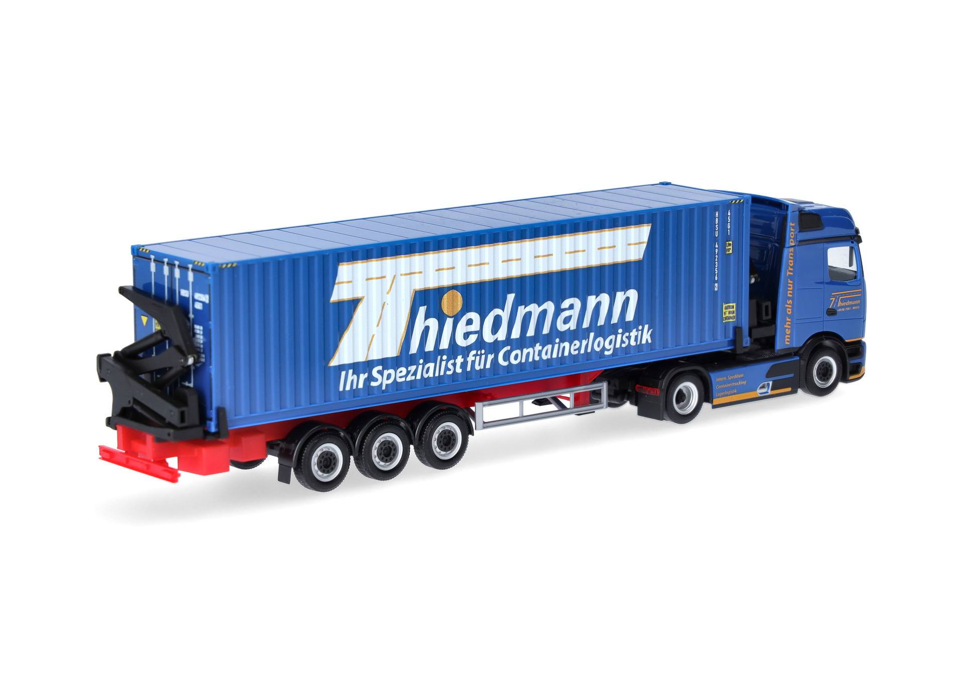 Herpa 319782 | MB Actros L ProCabin Bigspace Container-Seitenlader | Thiedmann | 1:87