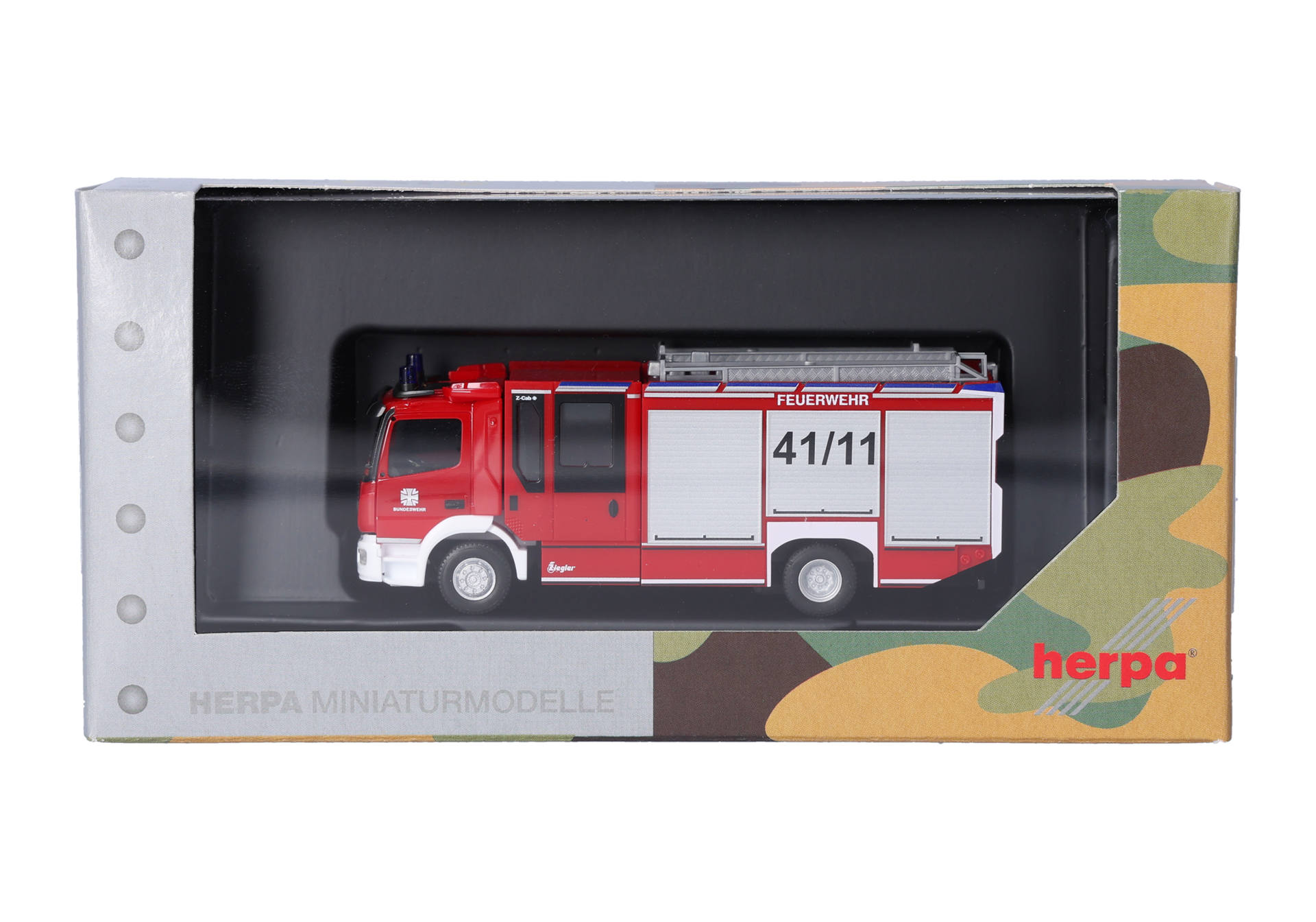 Herpa 747449 | Mercedes-Benz Atego 13 Z-Cab | Bundeswehr/Feuerwehr | 1:87