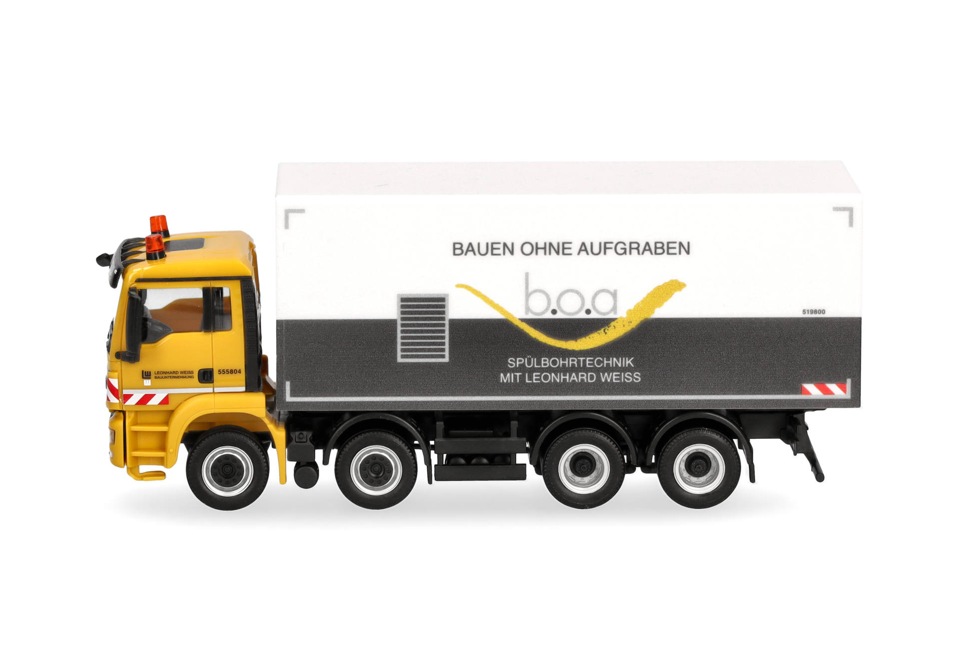 Herpa 953655 | MAN TGS M Koffer-LKW | Leonhard Weiss/b.o.a | 1:87