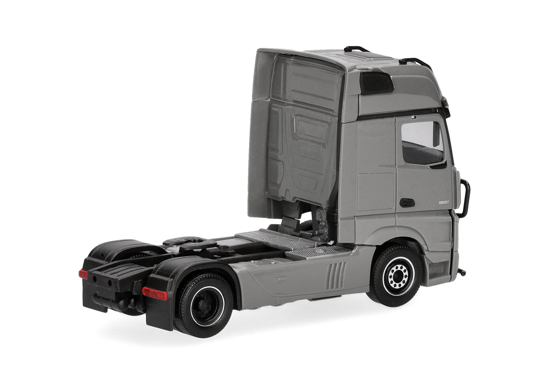 Herpa 311533-006 | Mercedes-Benz Actros '18 L Gigaspace | 2achs | Lampenbügel u. Rammschutz | grau | 1:87