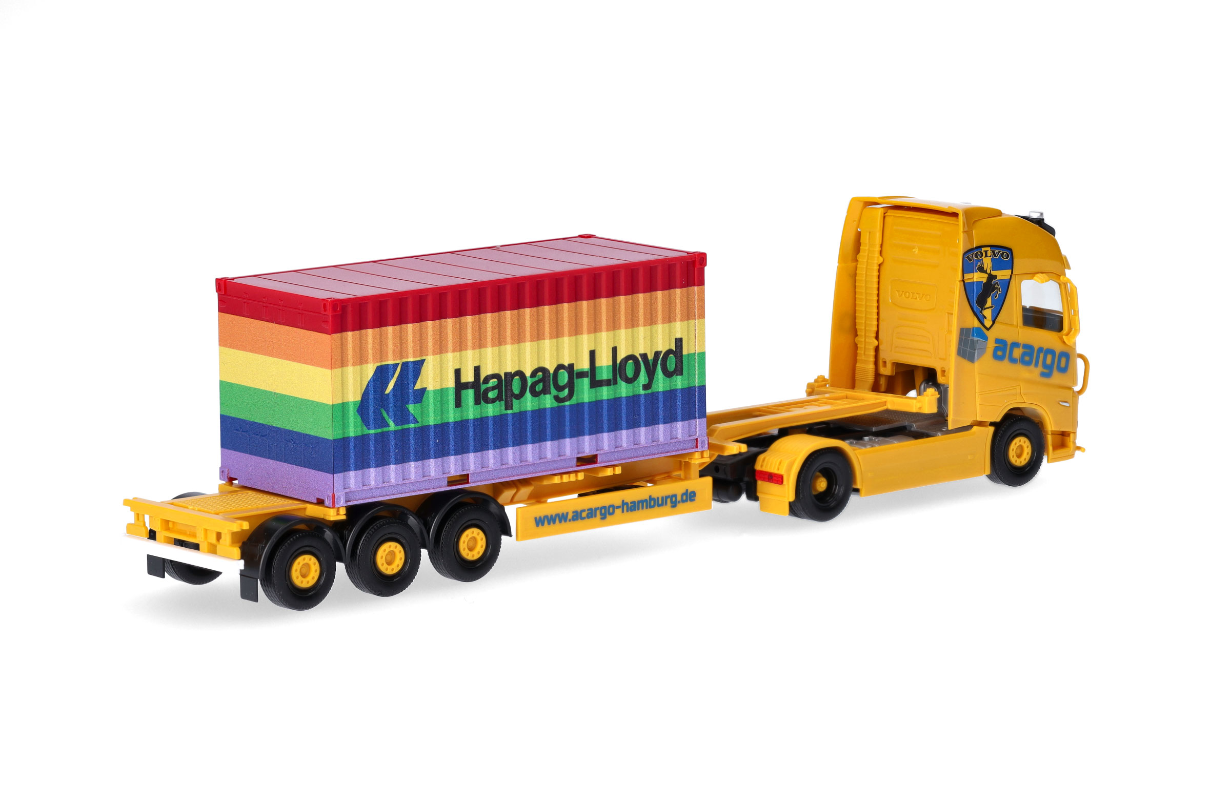 Herpa 317436 | Volvo FH Gl. XL 2020 Container-Sattelzug | acargo/Hapag Lloyd | 1:87