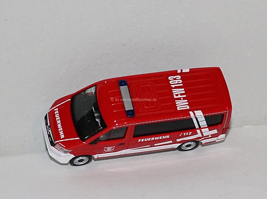 Herpa 953030 | MAN TGE Bus | Feuerwehr Dippoldiswalde | Dachkennung 193 | 1:87