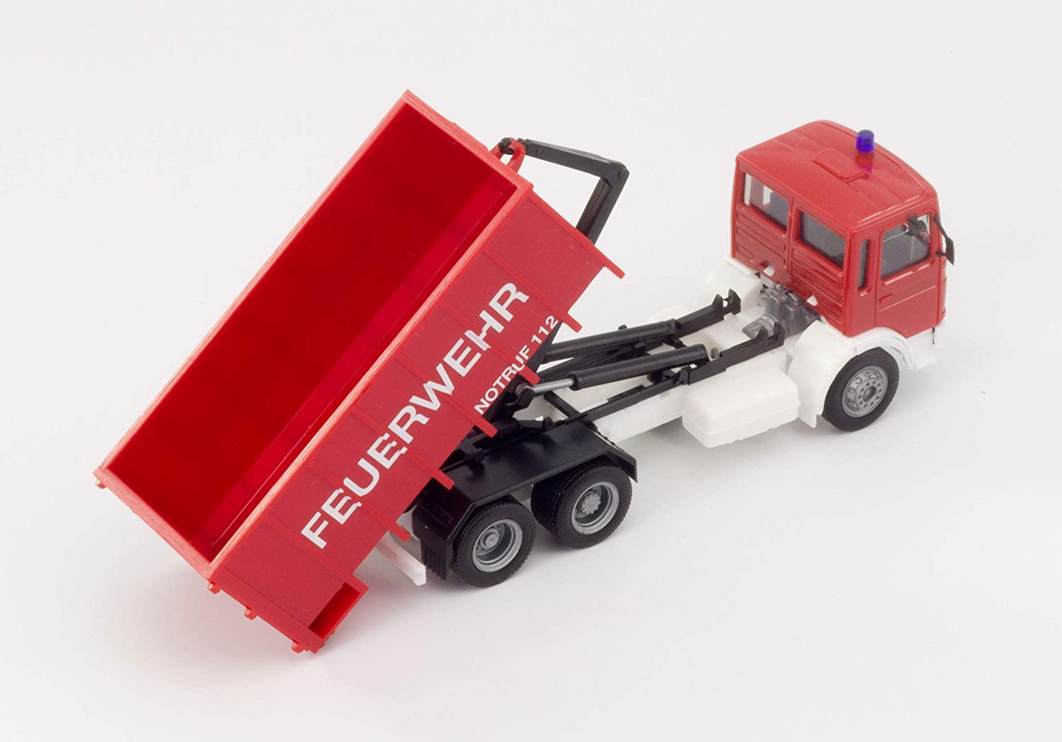 Herpa 310963 - MAN F8 Abrollcontainer-LKW - Feuerwehr. 1:87