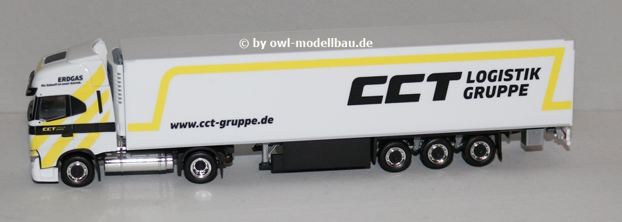 Herpa 947534 - Iveco S-Way LNG Kühlkoffer-Sattelzug - CCT Logistik Gruppe. 1:87