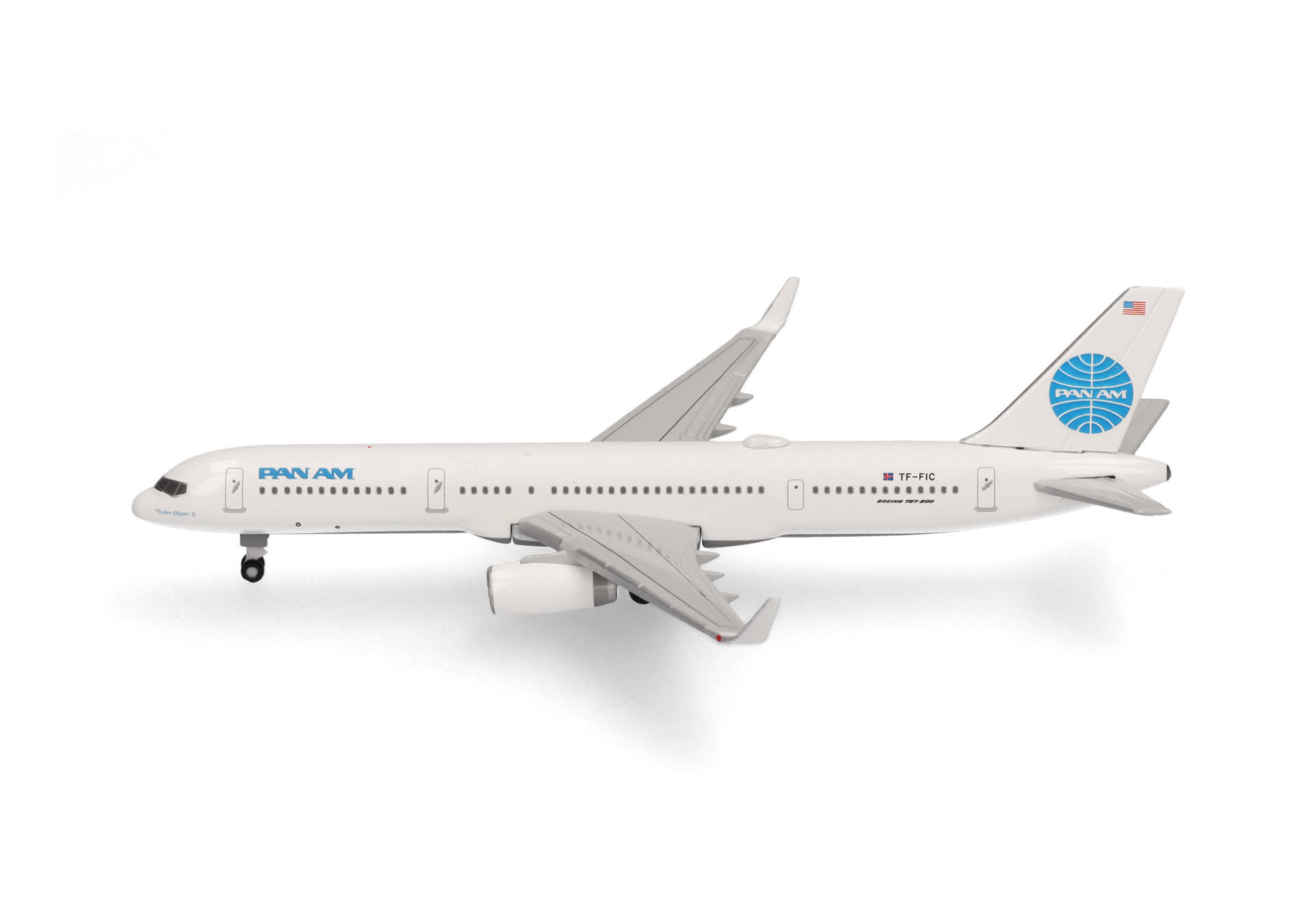Herpa Wings 538602 | Pan Am | Boeing 757-200 "Tracing the Transatlantic" | TF-FIC | 1:500