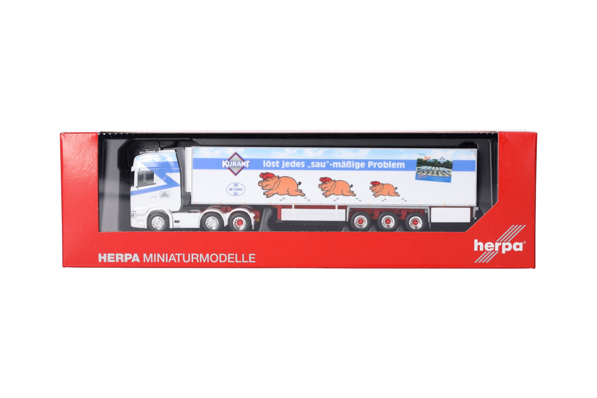 Herpa 317474 | Scania CS 20 HD Kühlkoffer-Sattelzug | Kurant Fleisch | 1:87
