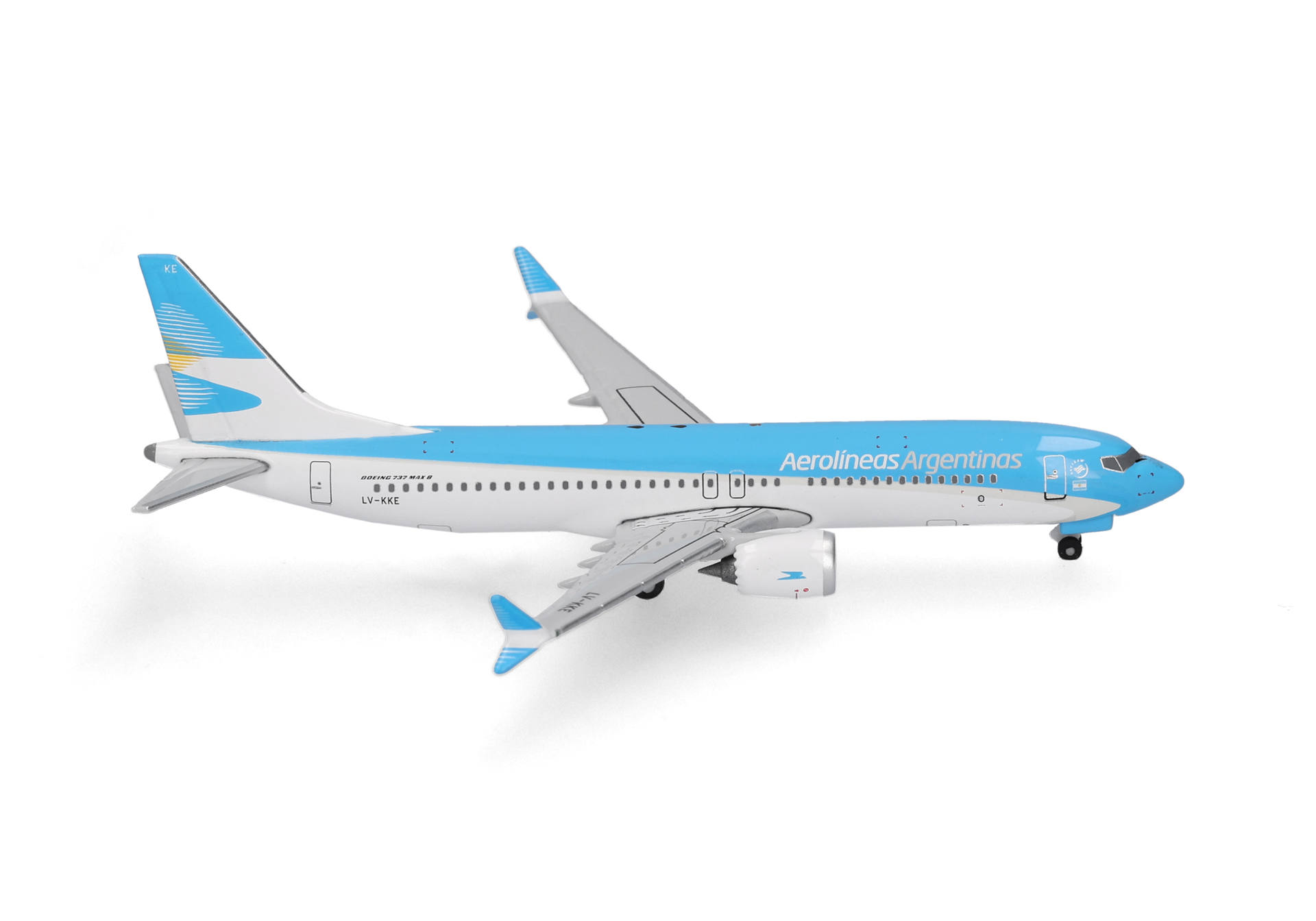 Herpa Wings 539081 | Aerolíneas Argentinas | Boeing 737 Max 8 | LV-KKE| 1:500