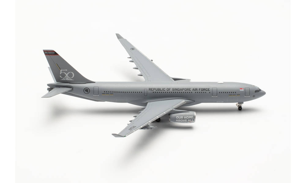 Herpa Wings 536745 | Singapore Air Force | Airbus A330 MRTT | 112 Squadron | Changi Air Base | RSAF 50 years” - 761 | 1:500