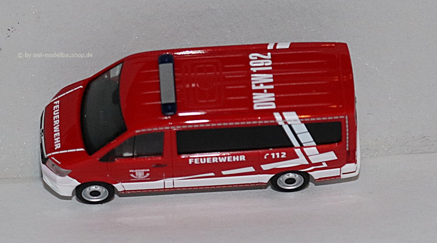 Herpa 953023 | MAN TGE Bus | Feuerwehr Dippoldiswalde | Dachkennung 192 | 1:87
