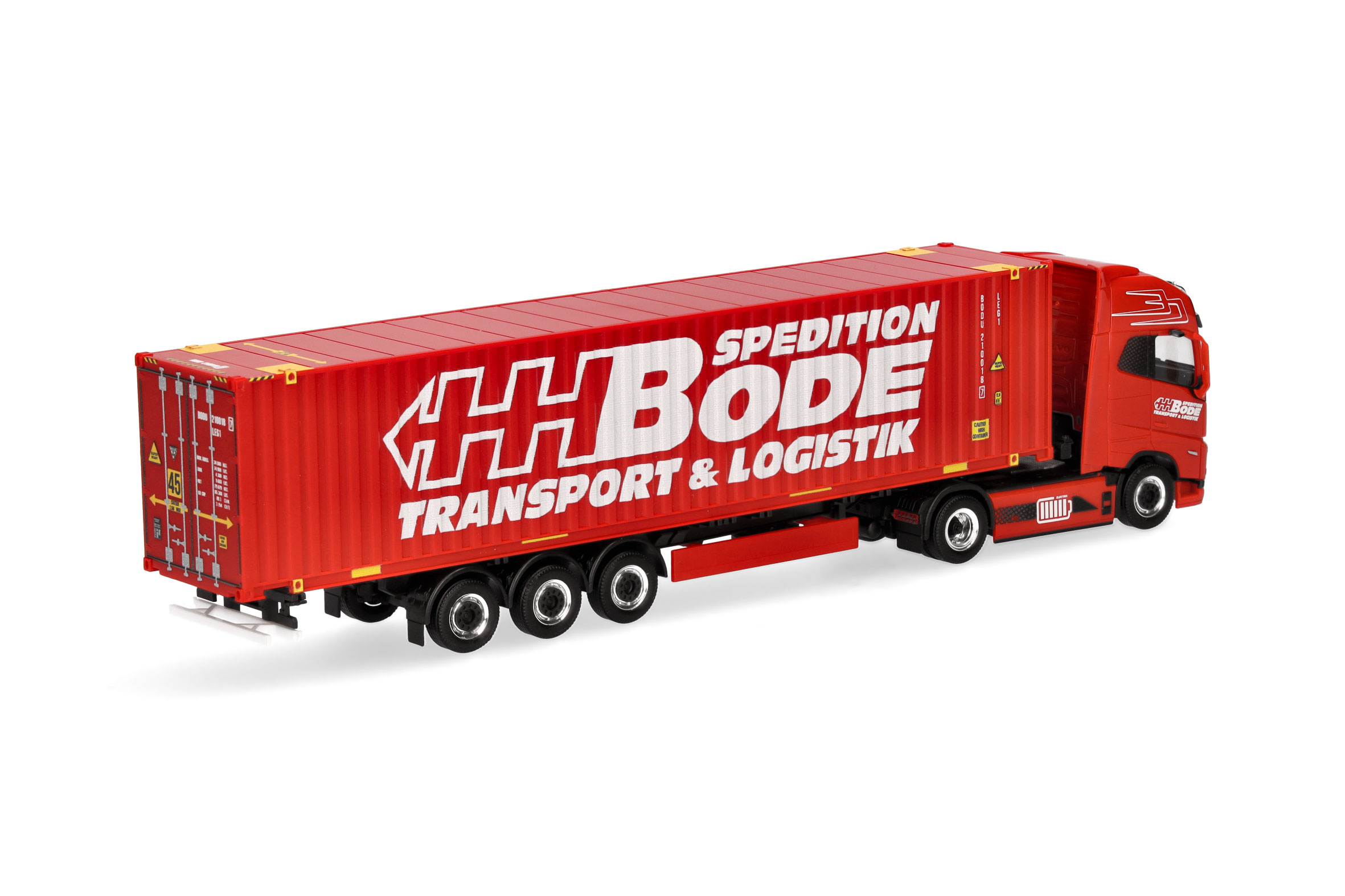 Herpa 319249 | Volvo FH GL XL Electric | 45ft Container-Sattelzug | HH Bode | 1:87