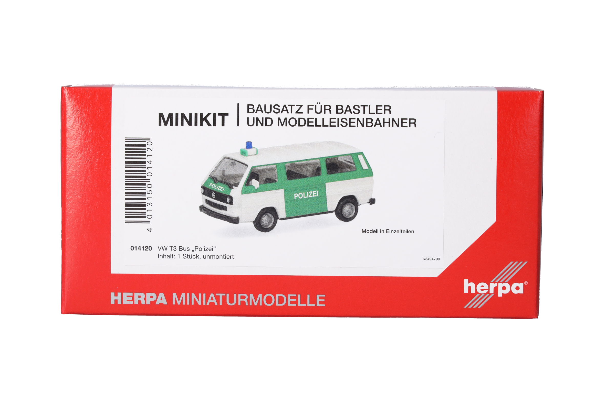 Herpa MiniKit 014120 | VW T3 Bus | Polizei | 1:87