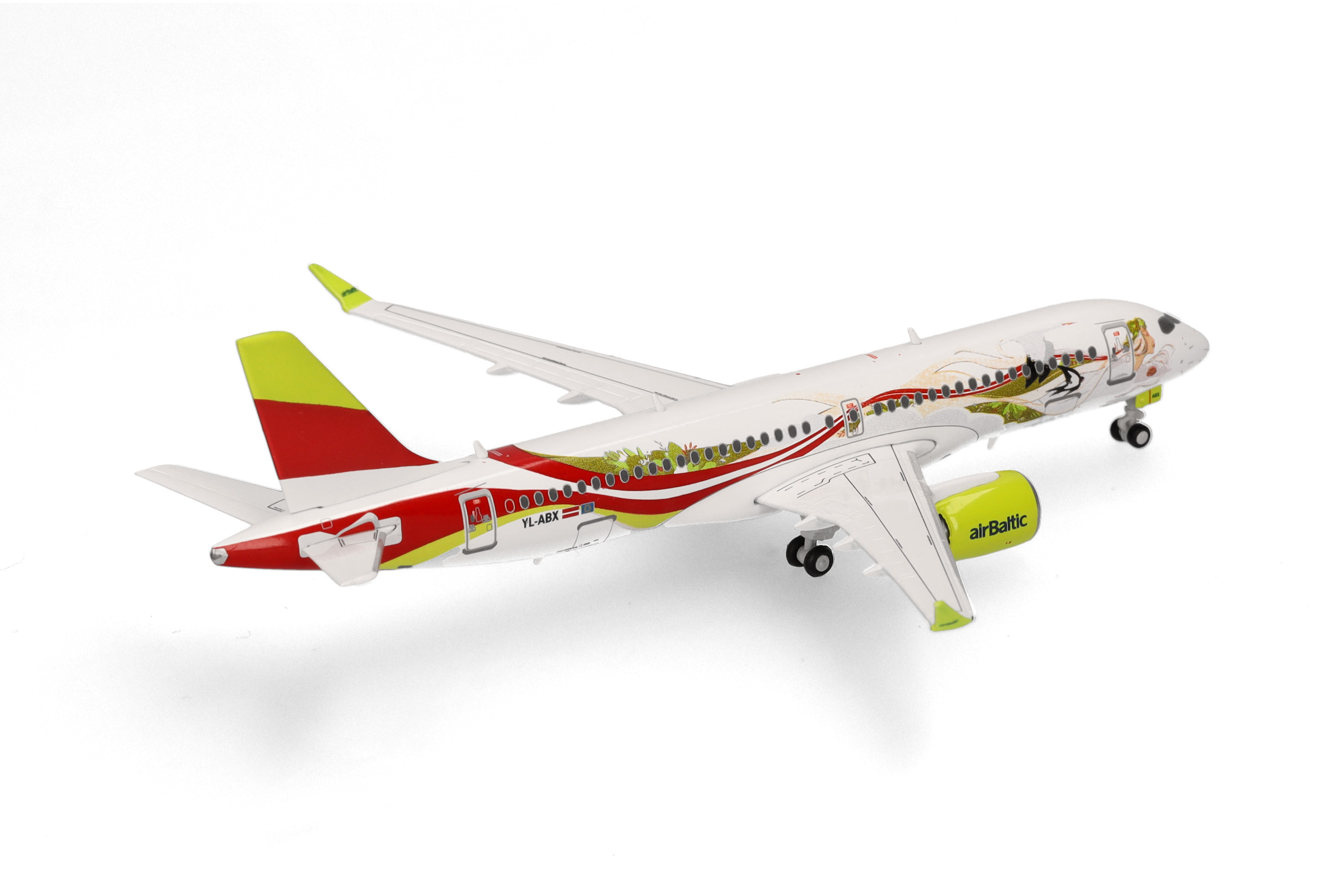 Herpa Wings 562850 | airBaltic | Airbus A220-300 | 50th A220 | 1:500