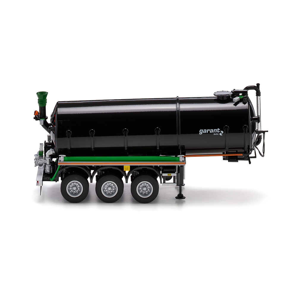 Wiking 077654 | Kotte Tanksattelauflieger garant TSA 30.000 | schwarz |1:32