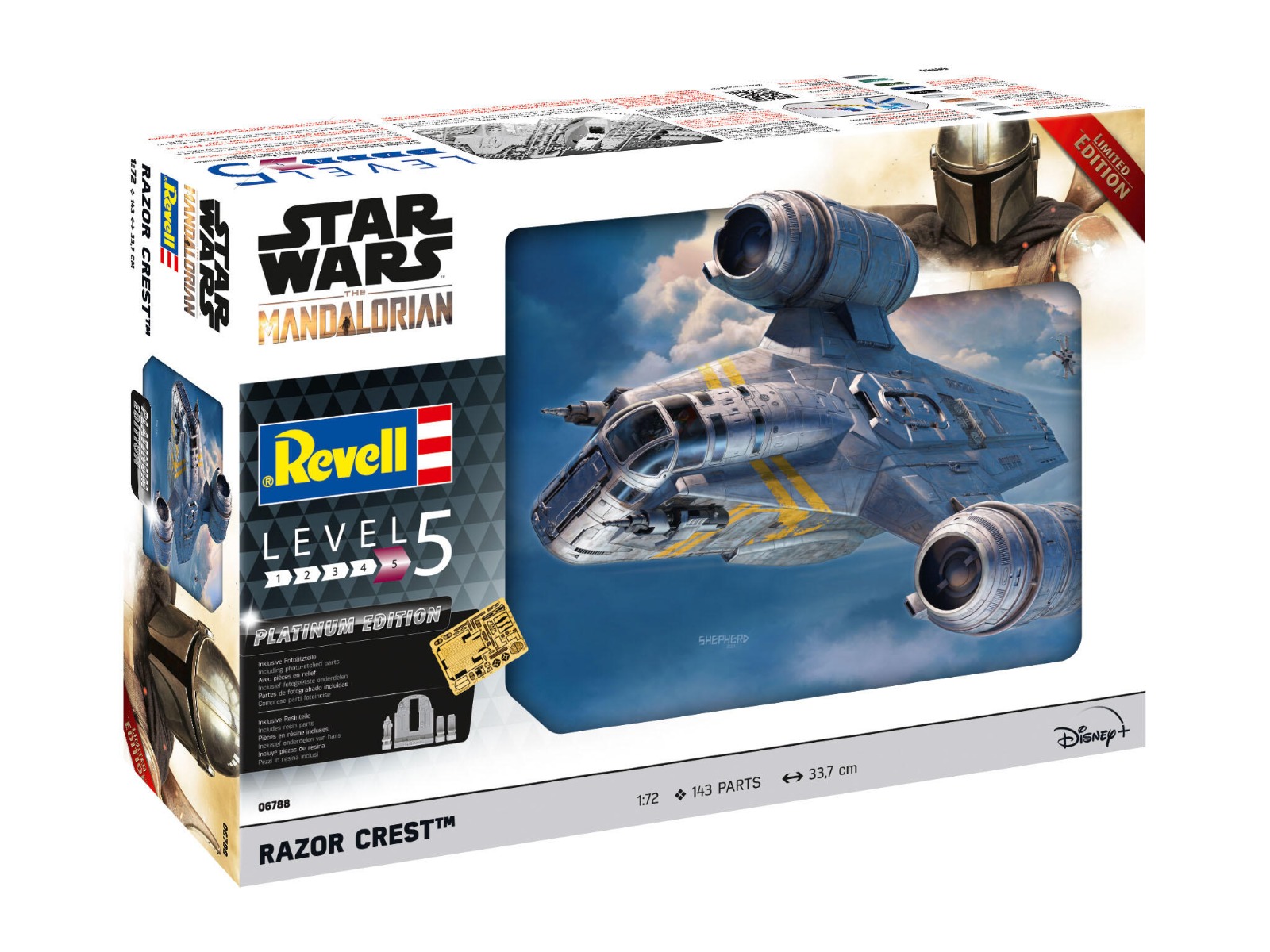 Revell 06788 | Star Wars - The Mandalorian | Razor Crest | Platinum Edition | 1:72