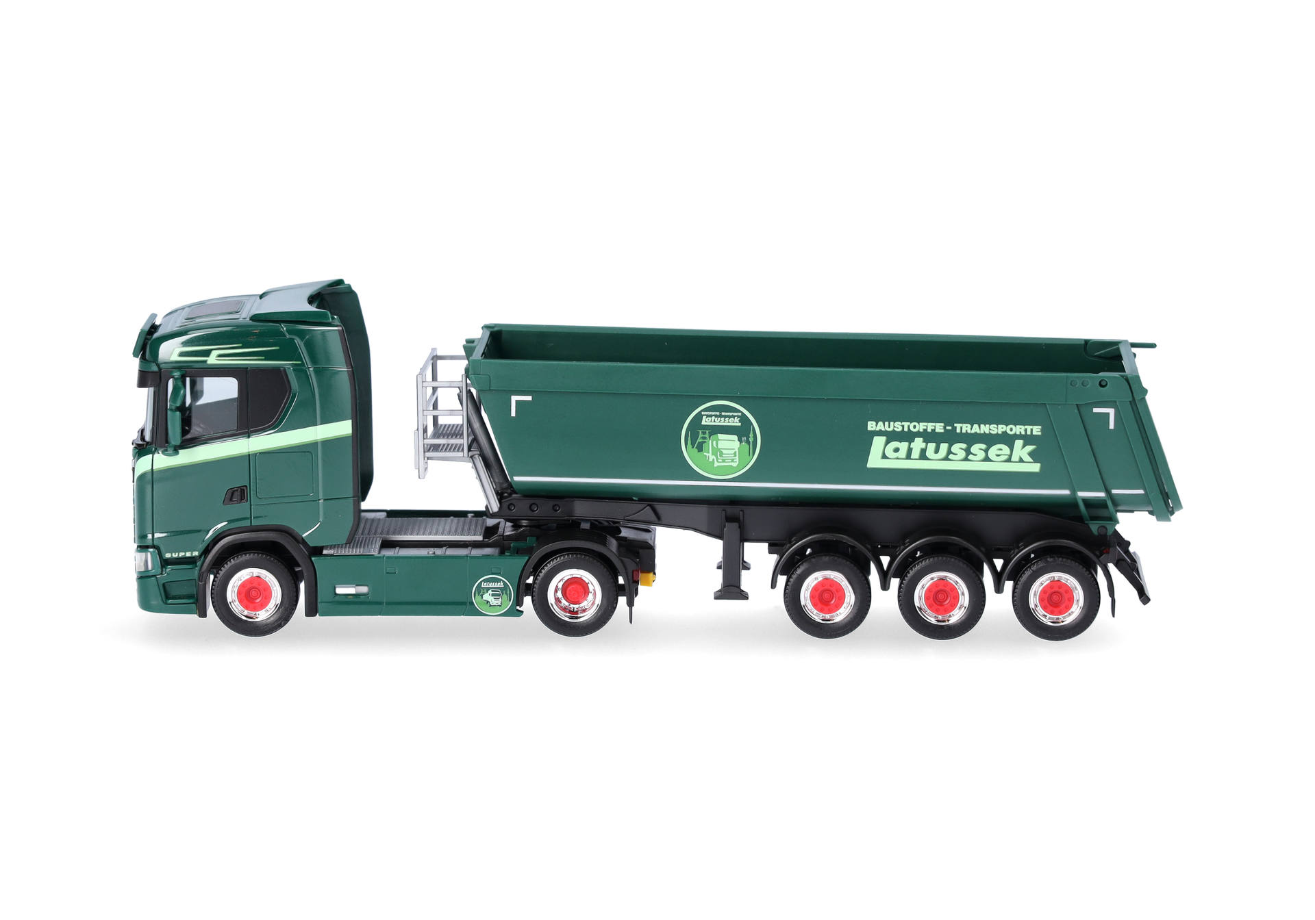 Herpa 320337 | Scania CS 20 ND Rundmulden-Sattelzug | Latussek | 1:87