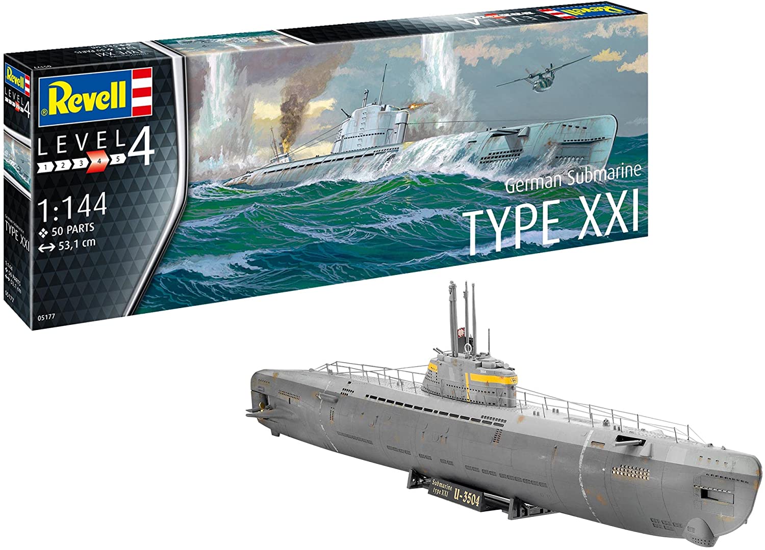 Revell 05177 | Deutsches U-Boot Type XXI | 1:144