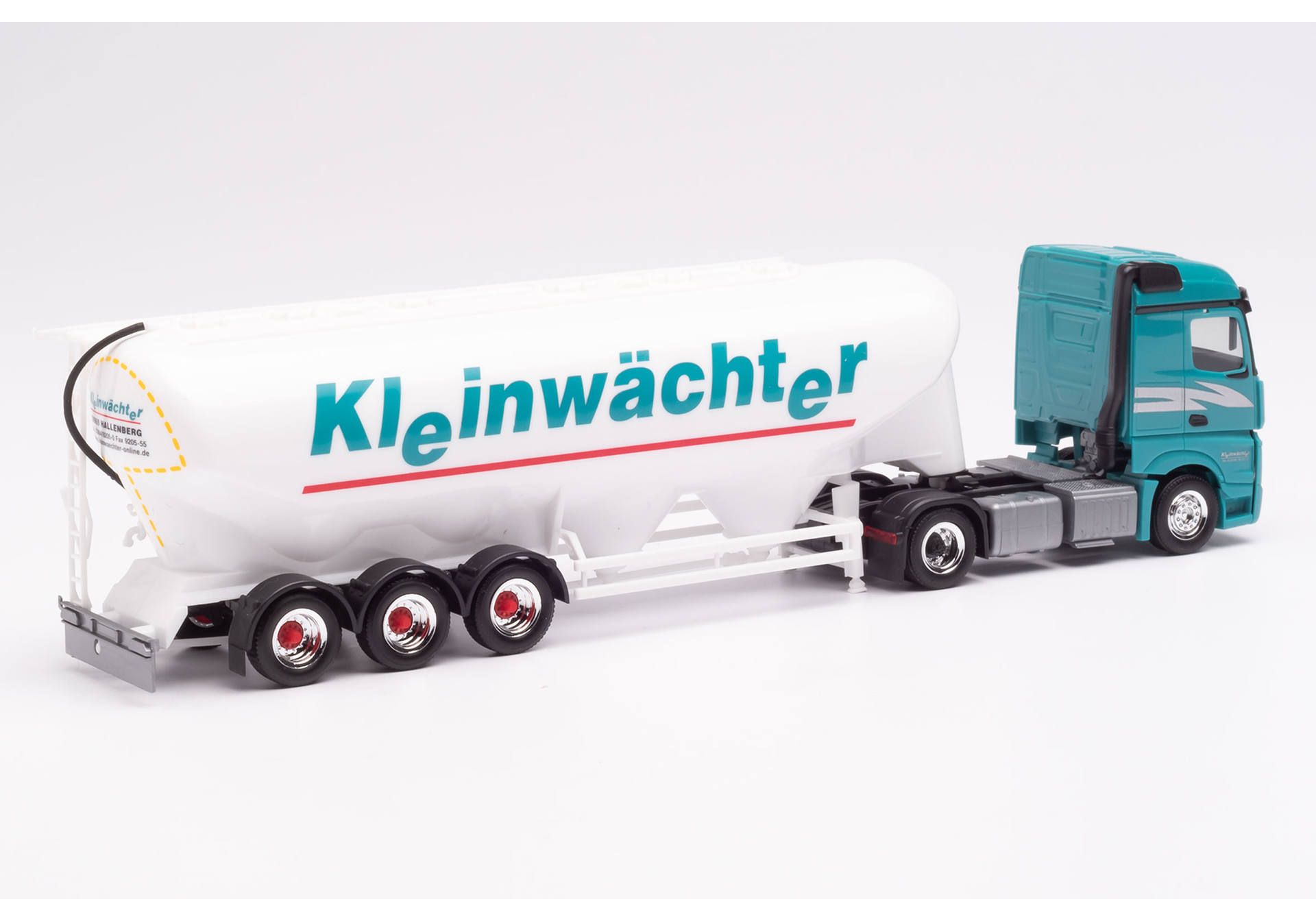Herpa 312530 | Mercedes-Benz Actros Streampace 2.5 `18 Eutersilo-Sattelzug | Kleinwächter | 1:87