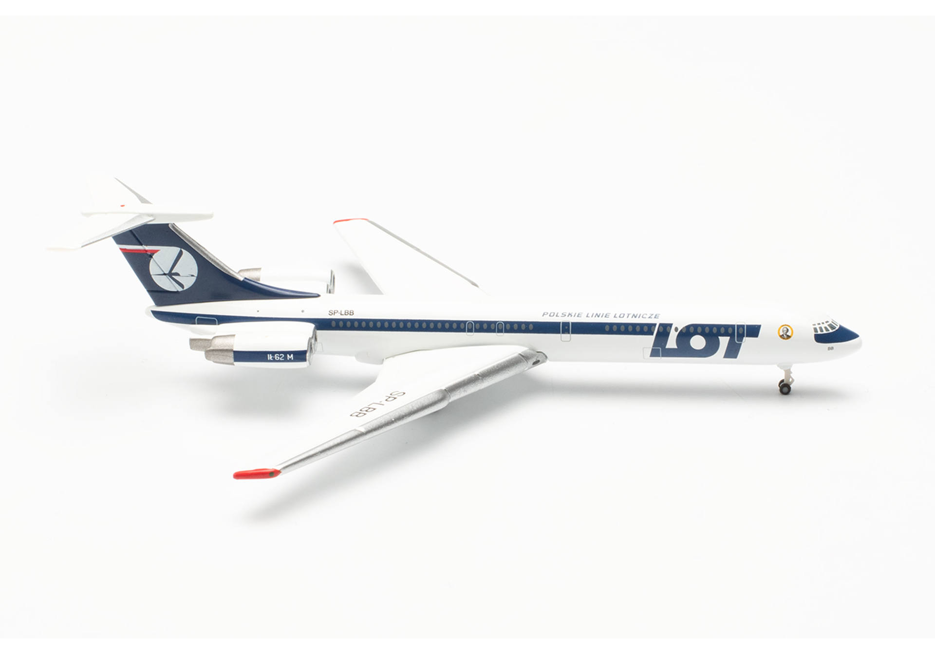 Herpa Wings 537322 | LOT Polish Airlines Ilyushin IL-62M | SP-LBB "Ignacy Paderewski" | 1:500