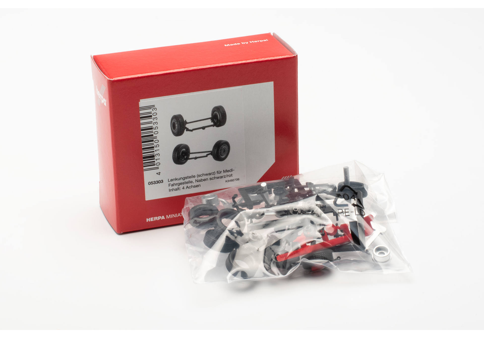 Herpa Zubehör 053303 | Lenkungsteile für Medi-Zugmaschinen (4 Achsen) | 1:87