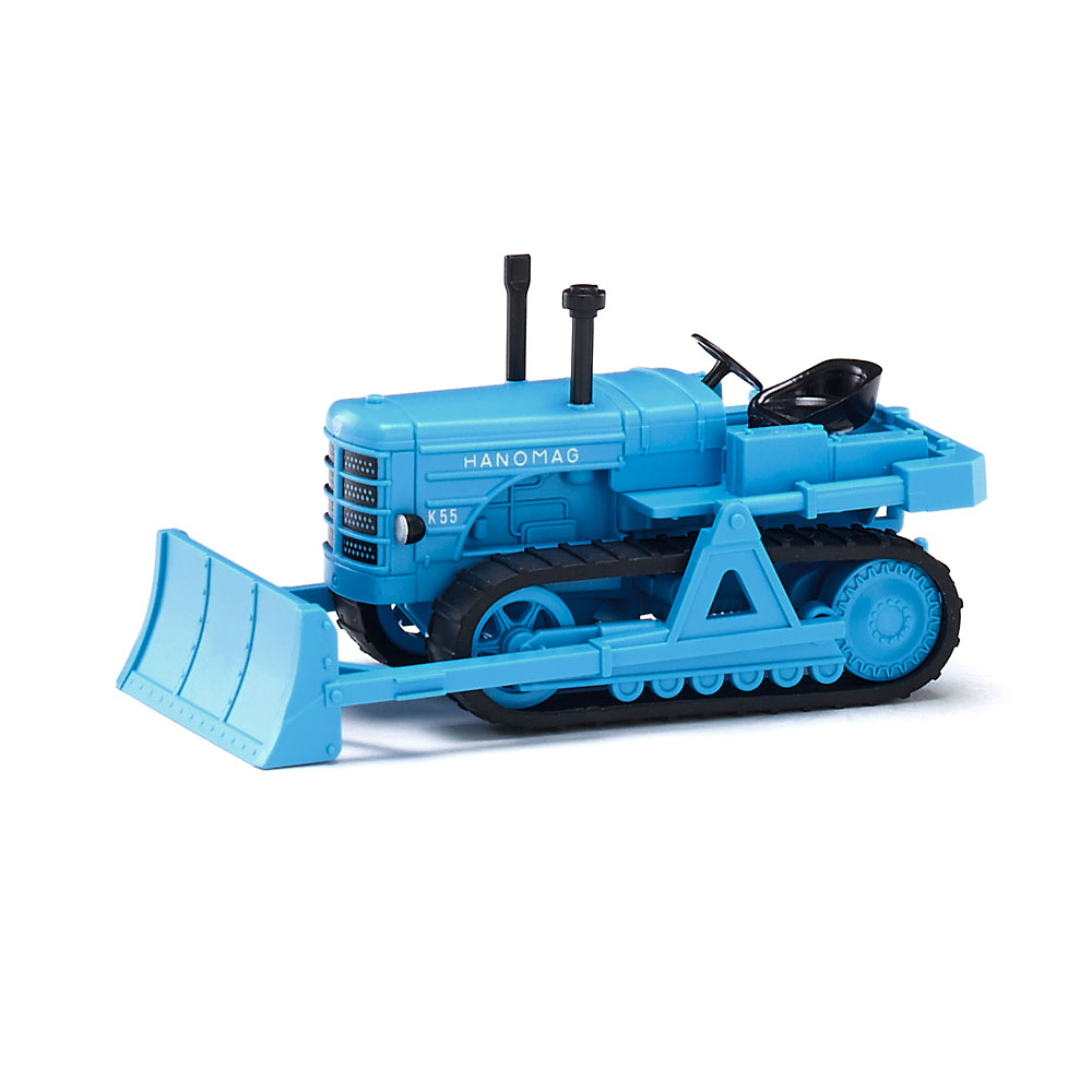 Wiking 084436 | Hanomag K55 Raupenschlepper | mit Räumschild | hellblau | 1:87